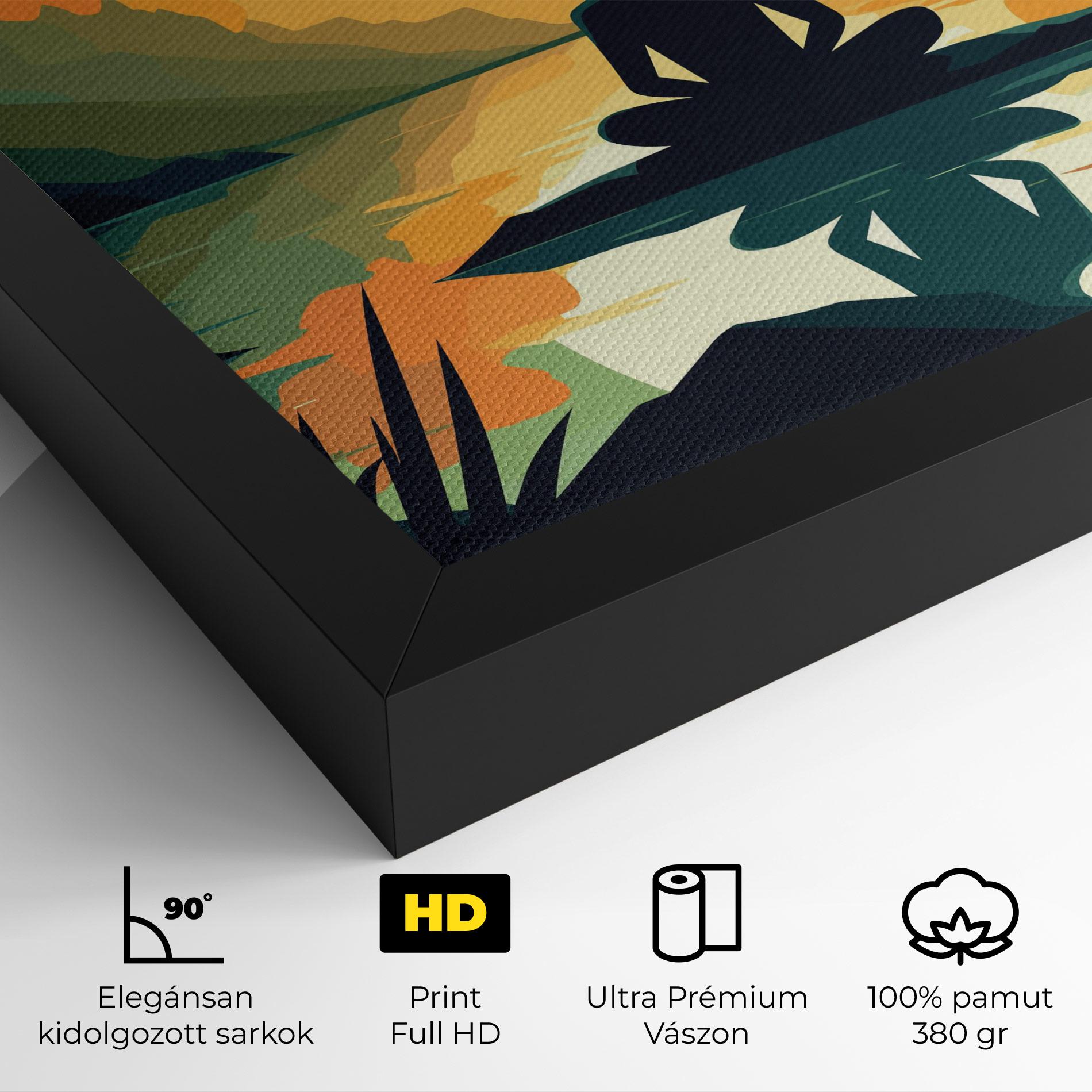 Vászonkép Forest Yoga mockup 4