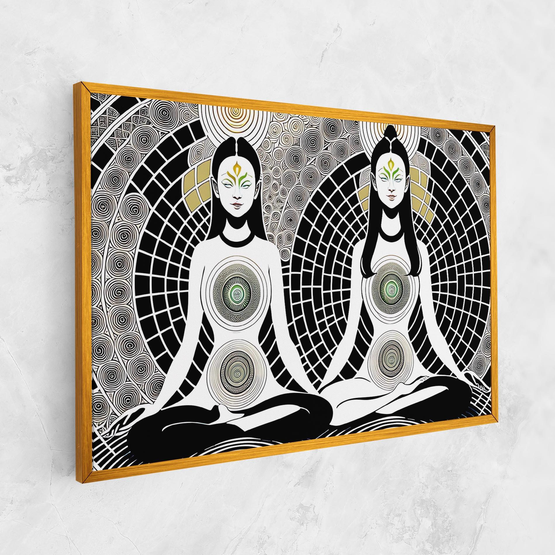 Vászonkép Clolorful Meditation mockup 1