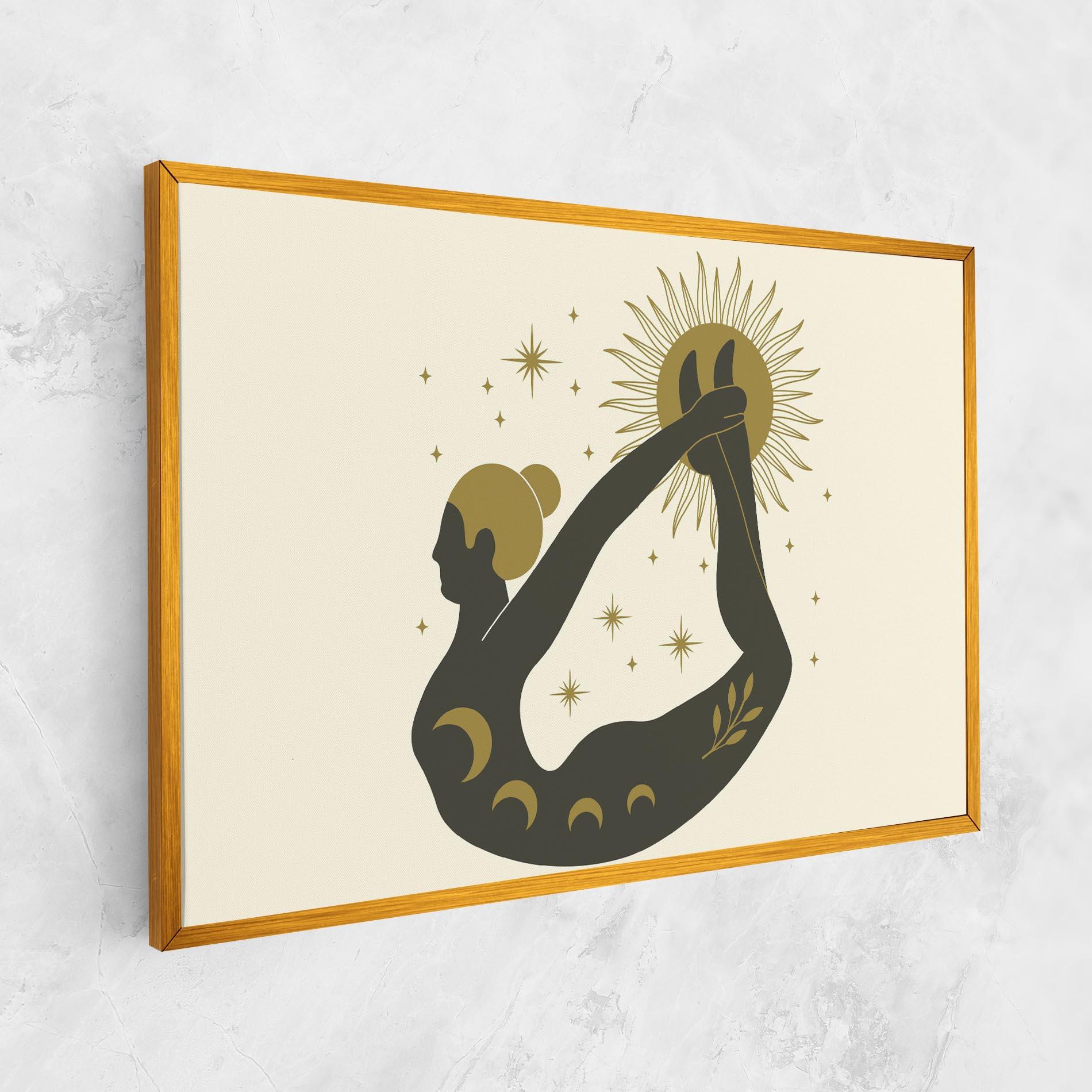 Vászonkép Dhanurasana mockup 1