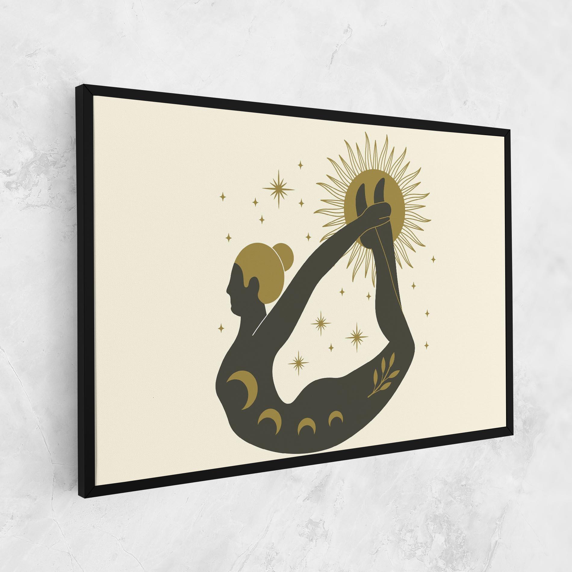 Vászonkép Dhanurasana mockup 1