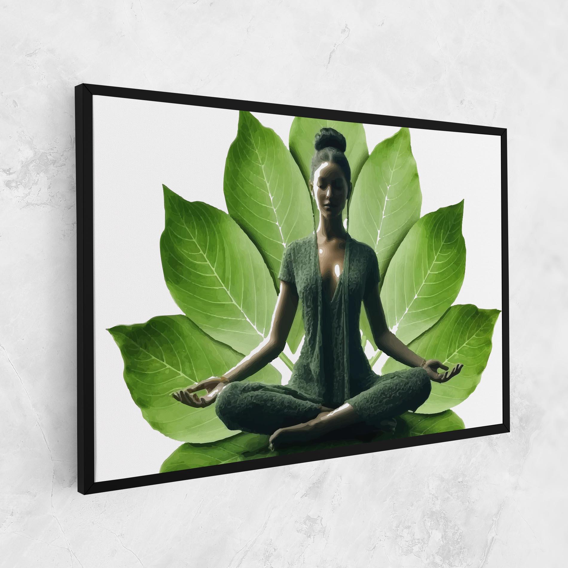 Vászonkép Leaf Yoga mockup 1