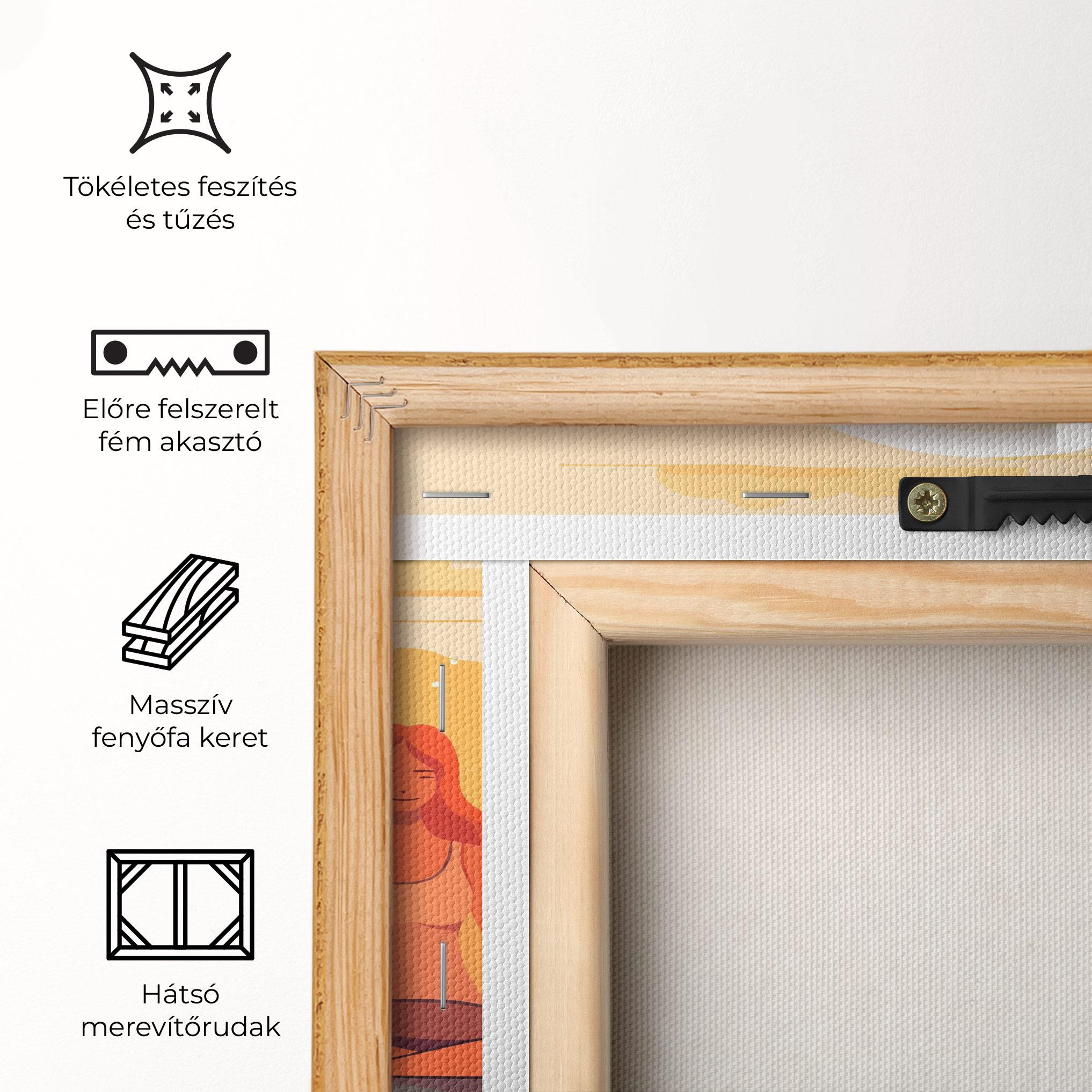 Vászonkép Three Yoga Girls mockup 5