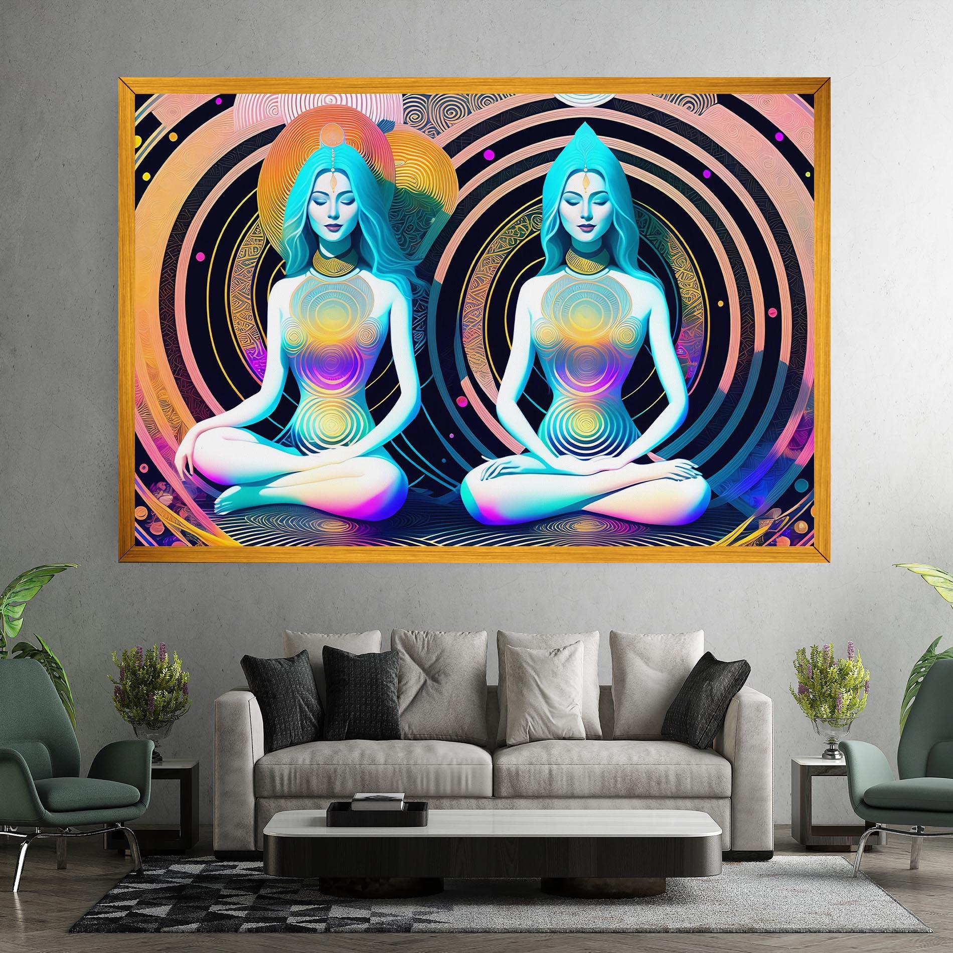 Vászonkép Clolorful Illustrations mockup 7