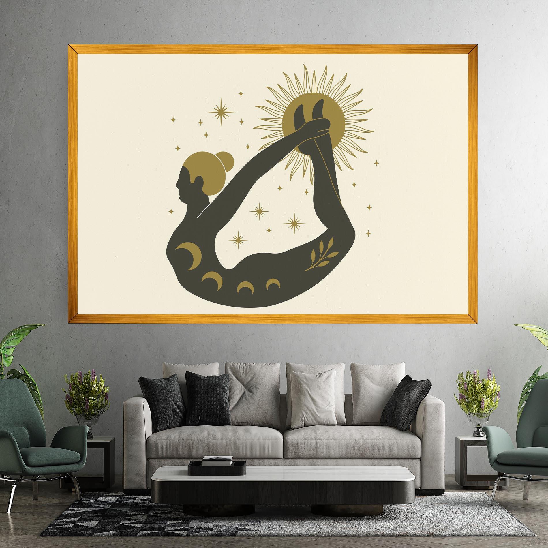 Vászonkép Dhanurasana mockup 7