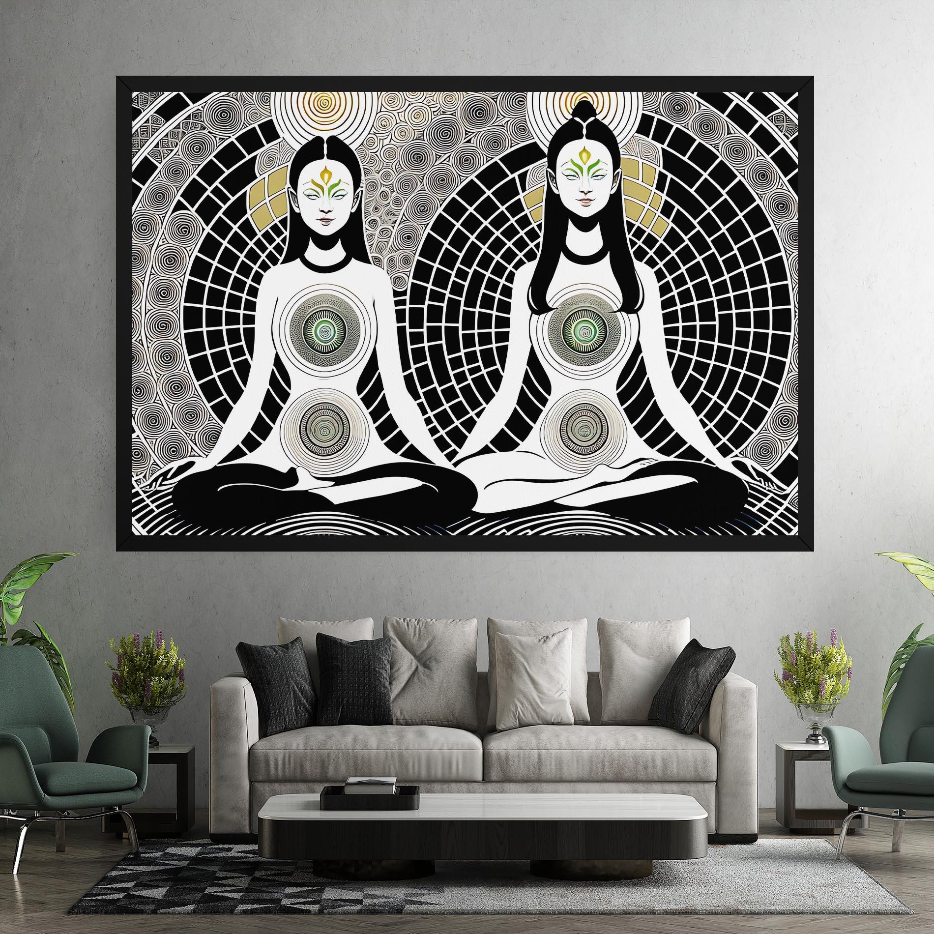 Vászonkép Clolorful Meditation mockup 7