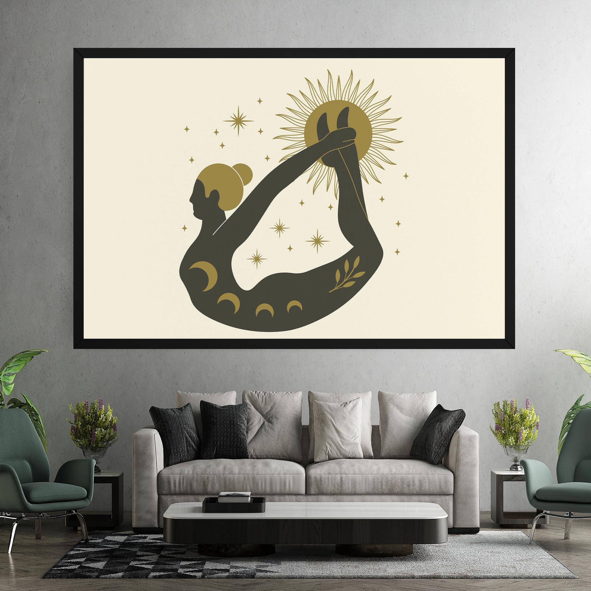 Vászonkép Dhanurasana mockup 7