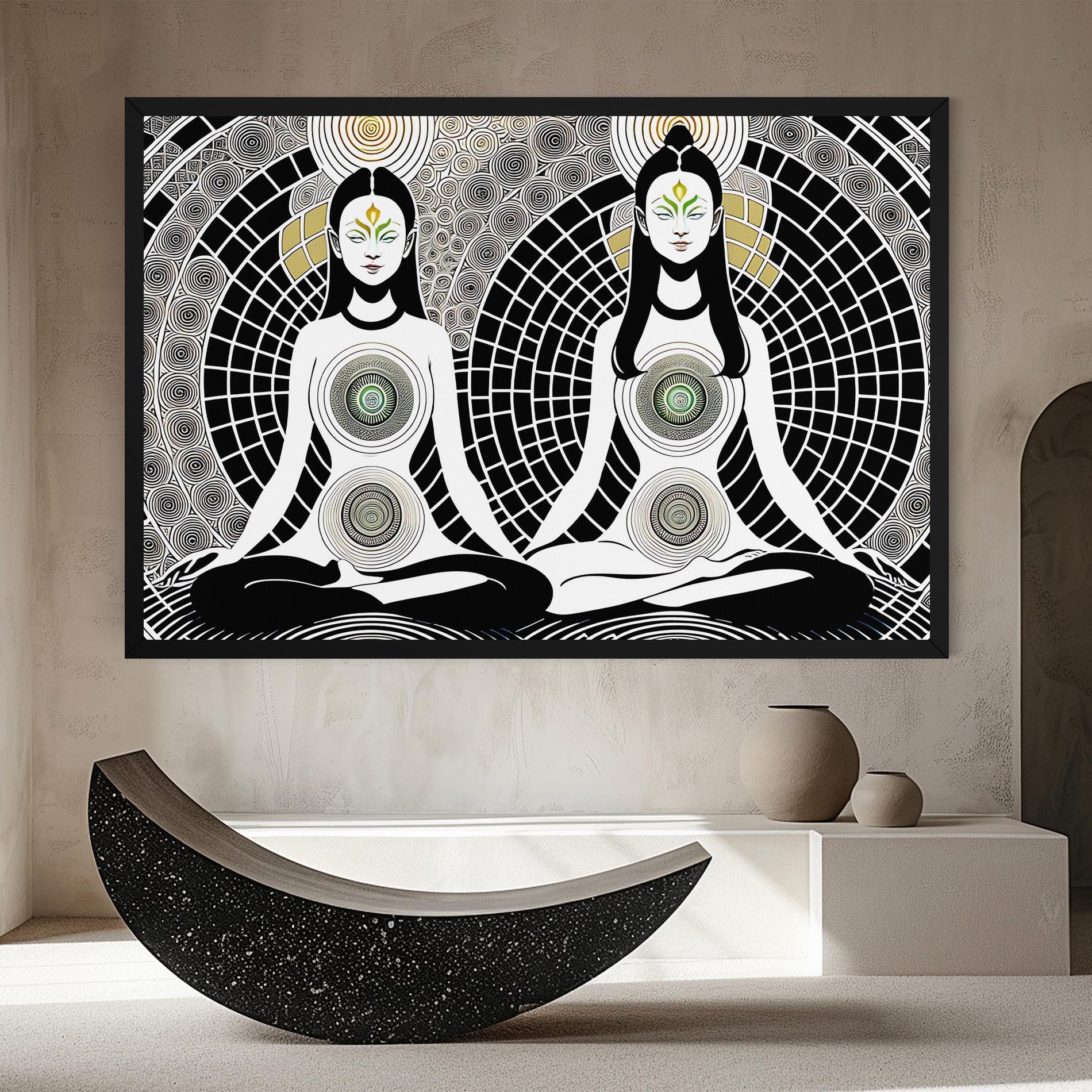 Vászonkép Clolorful Meditation mockup 8