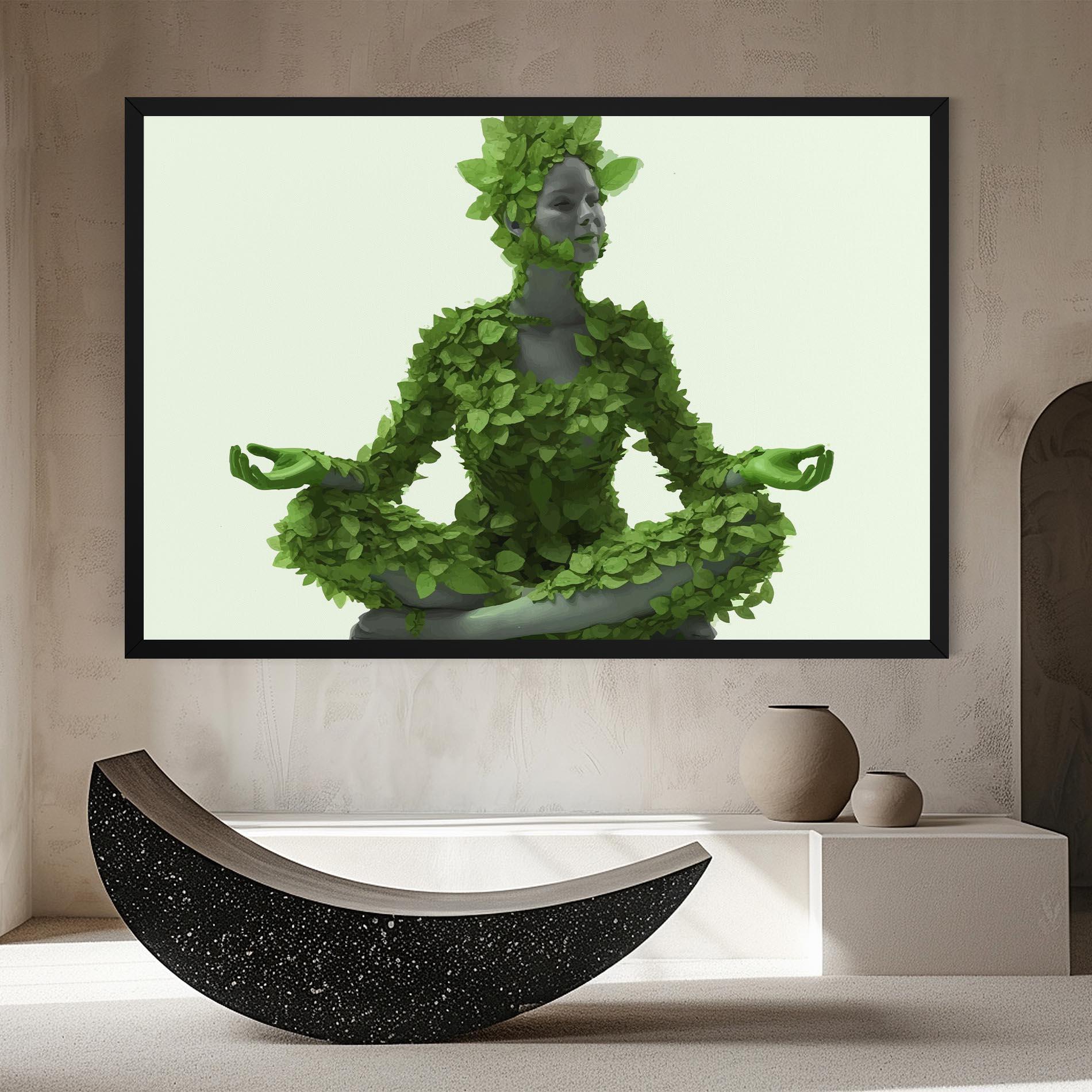 Vászonkép Nature Yoga mockup 8