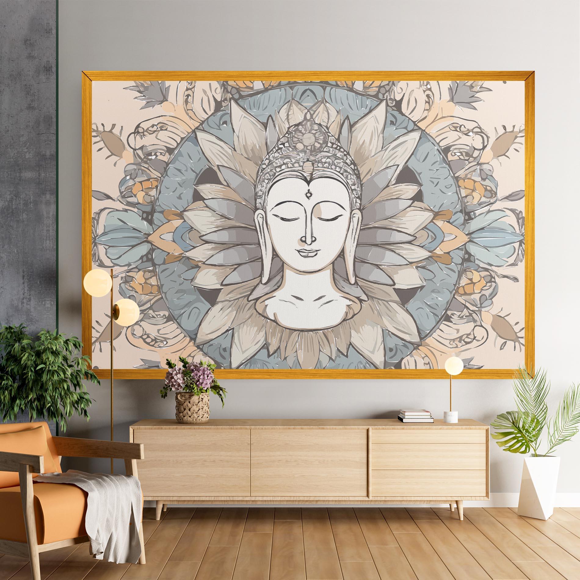 Vászonkép Boho Element mockup 9