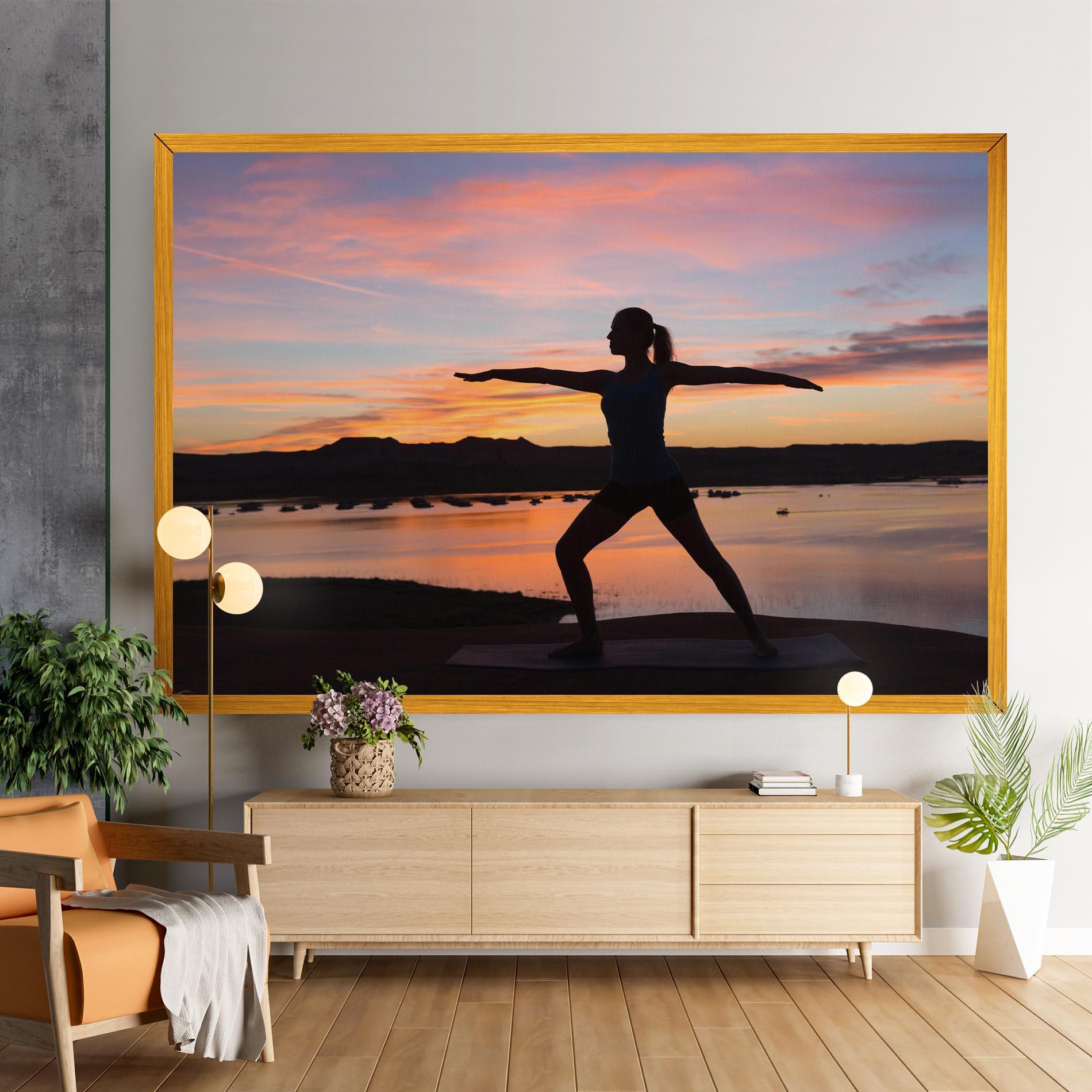 Vászonkép Morning Yoga mockup 9
