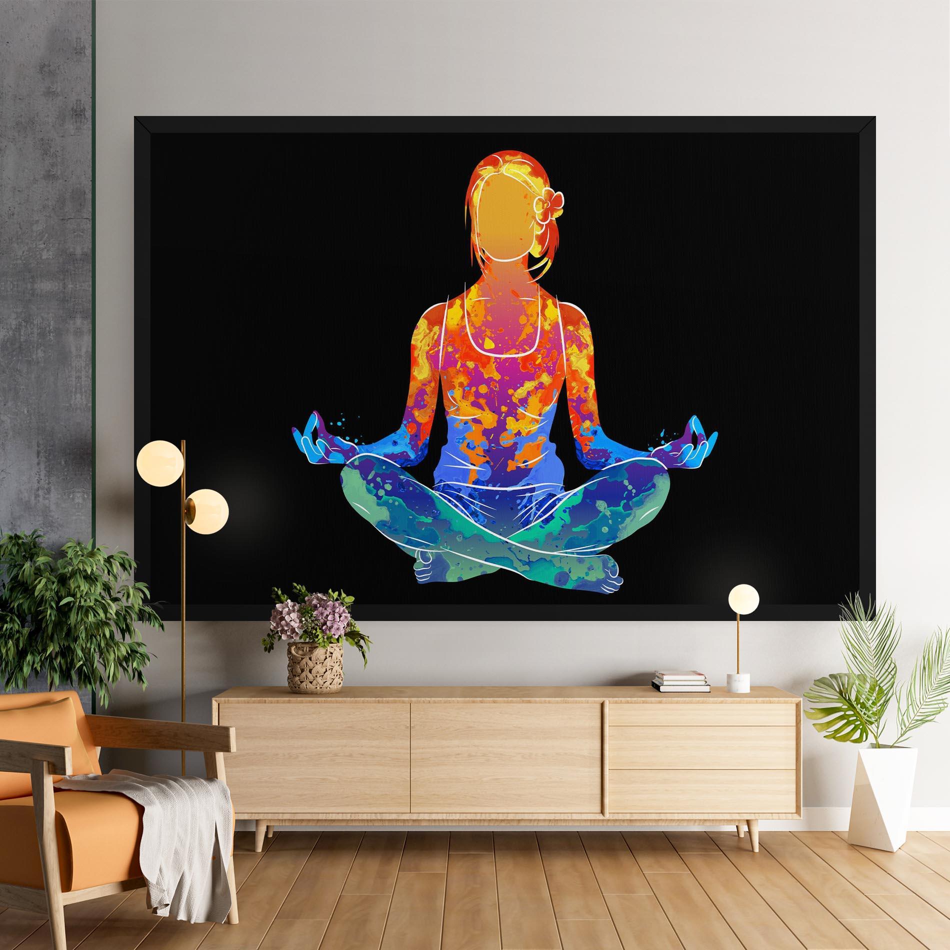 Vászonkép Colorful Meditation mockup 9