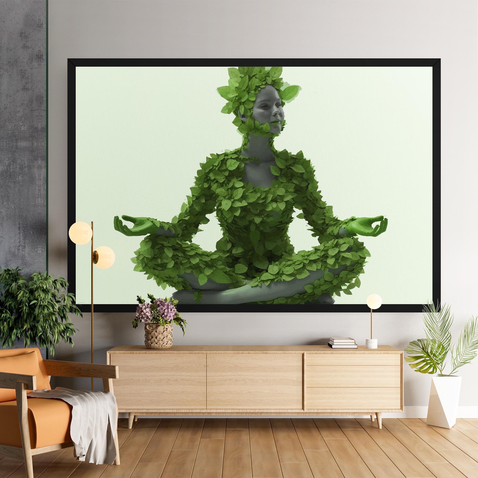 Vászonkép Nature Yoga mockup 9