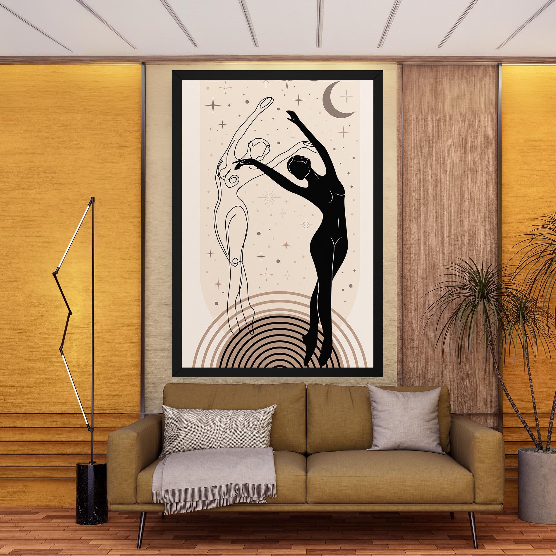 Vászonkép Balance Yoga mockup 9