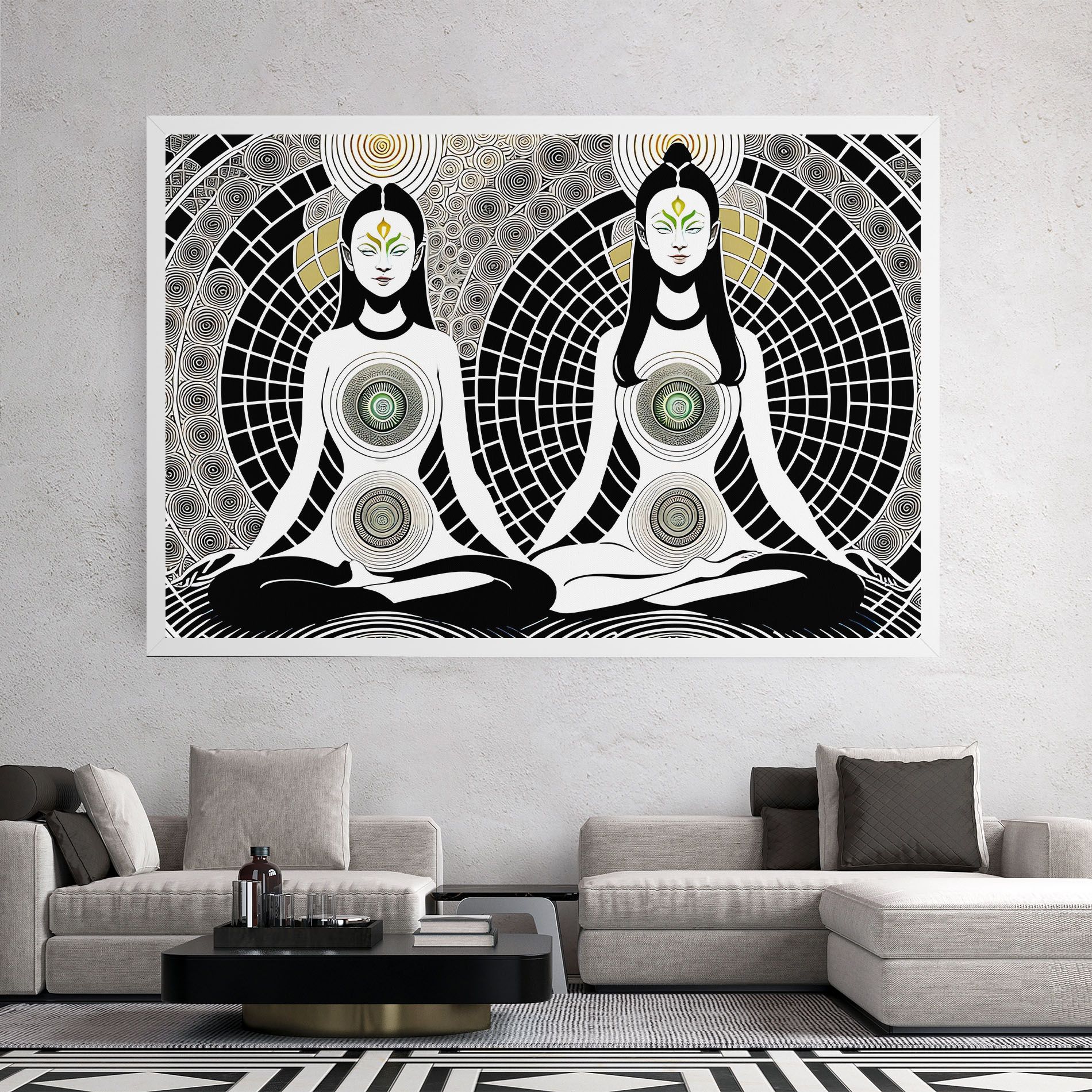 Clolorful Meditation mockup 2