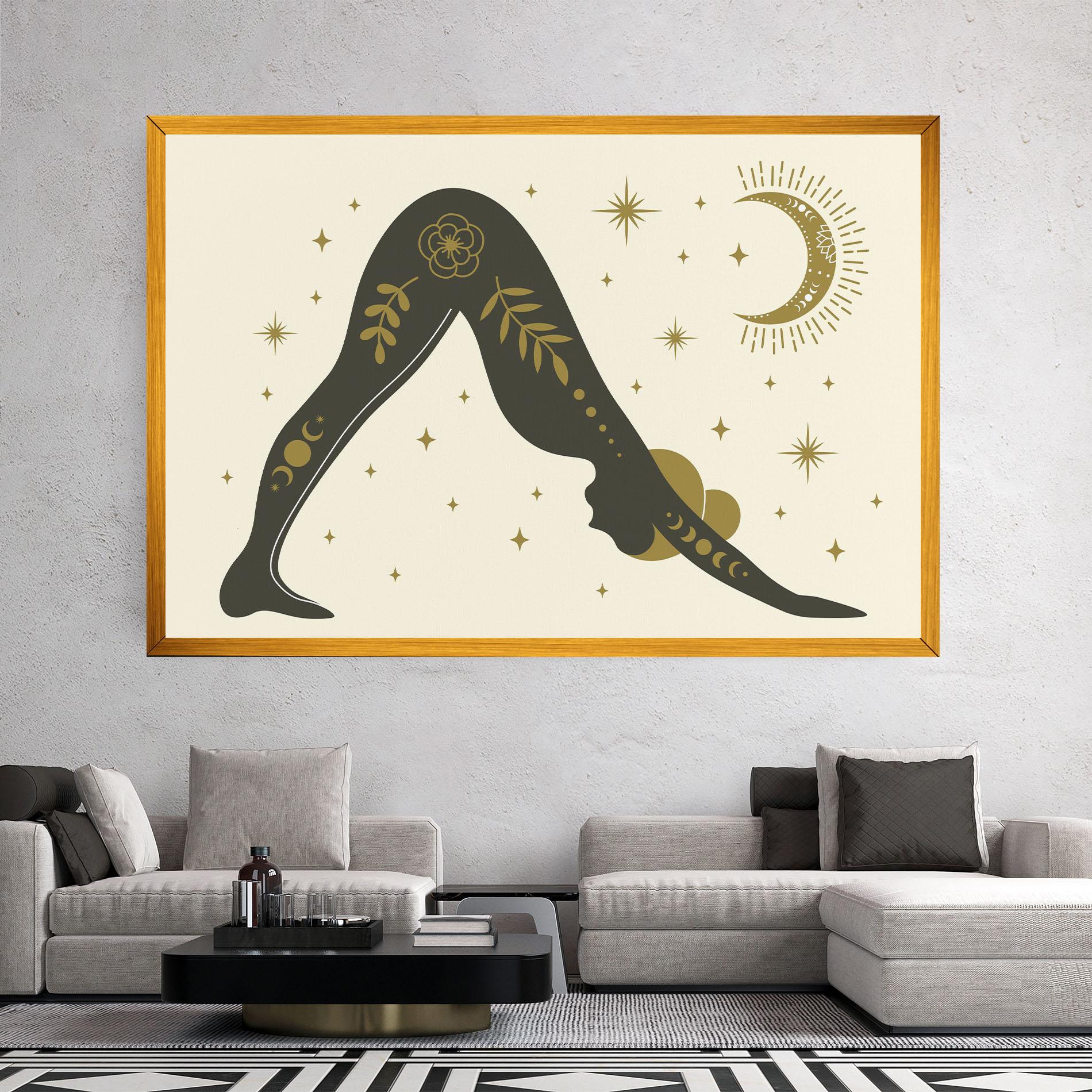 Vászonkép Adho Mukha mockup 2