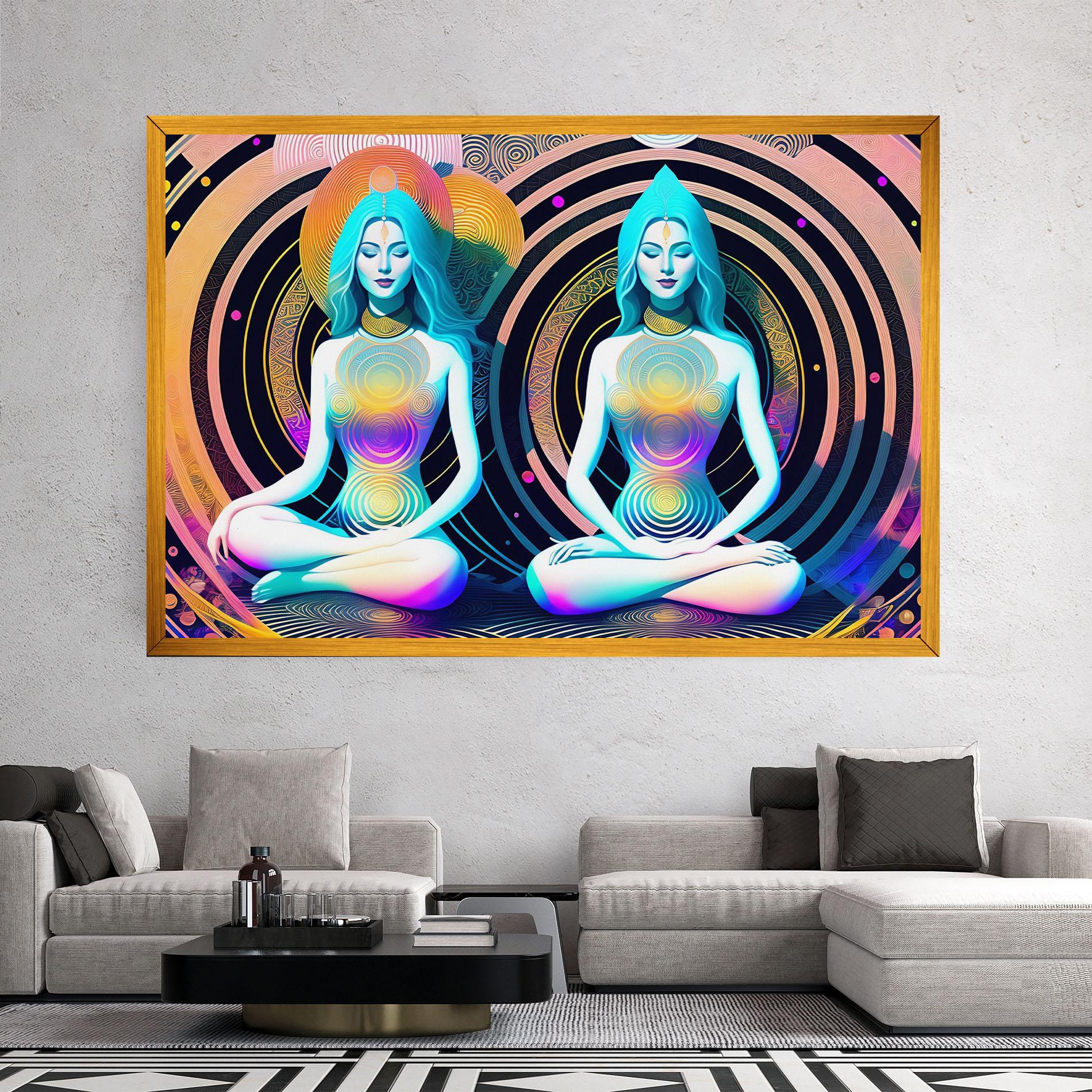 Vászonkép Clolorful Illustrations mockup 2