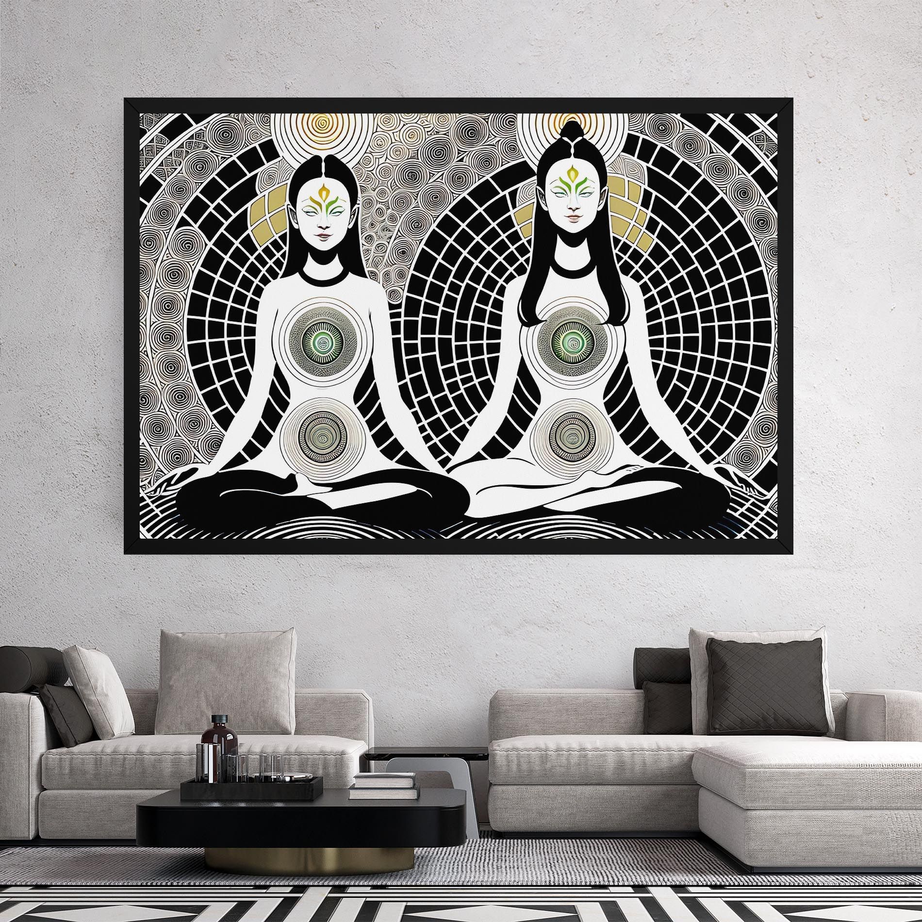 Clolorful Meditation mockup 2