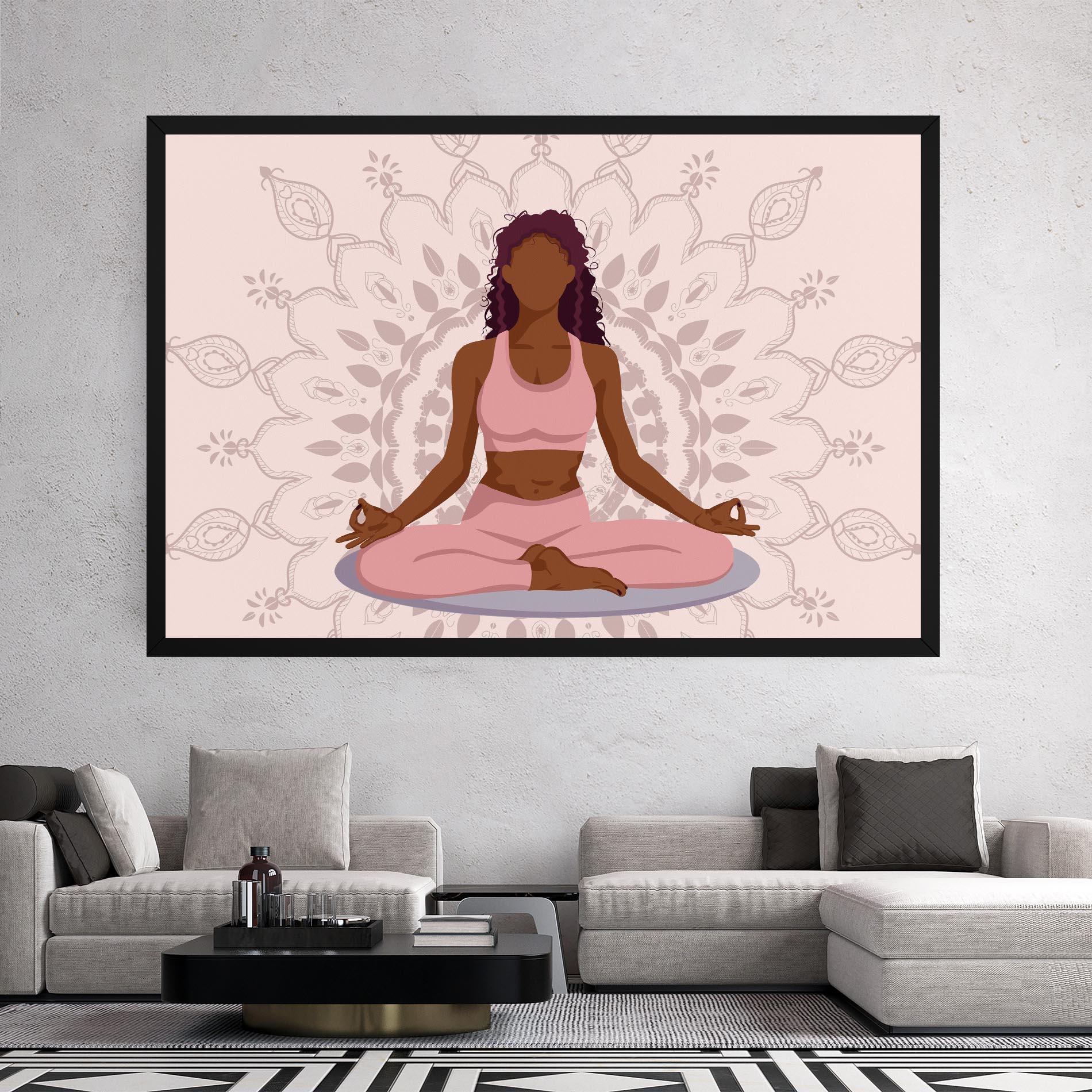 Vászonkép Lotus Position mockup 2