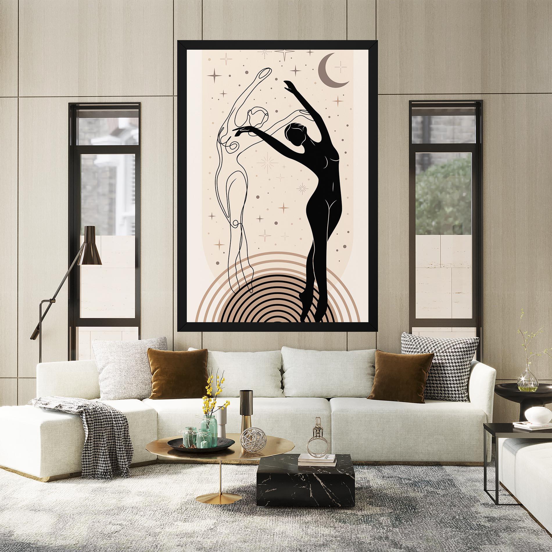 Vászonkép Balance Yoga mockup 2