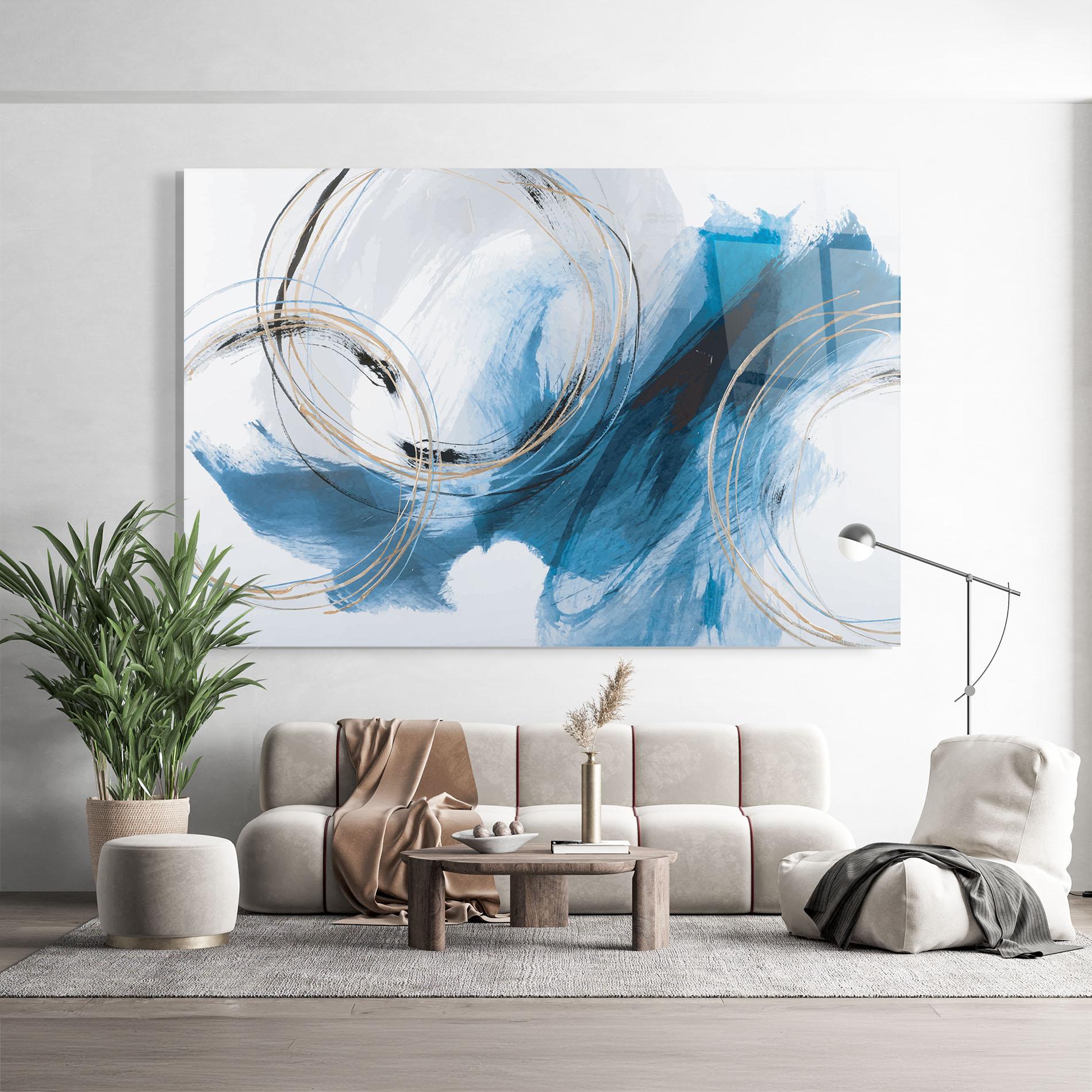 Üvegkép Beautiful Abstract Painting mockup 9