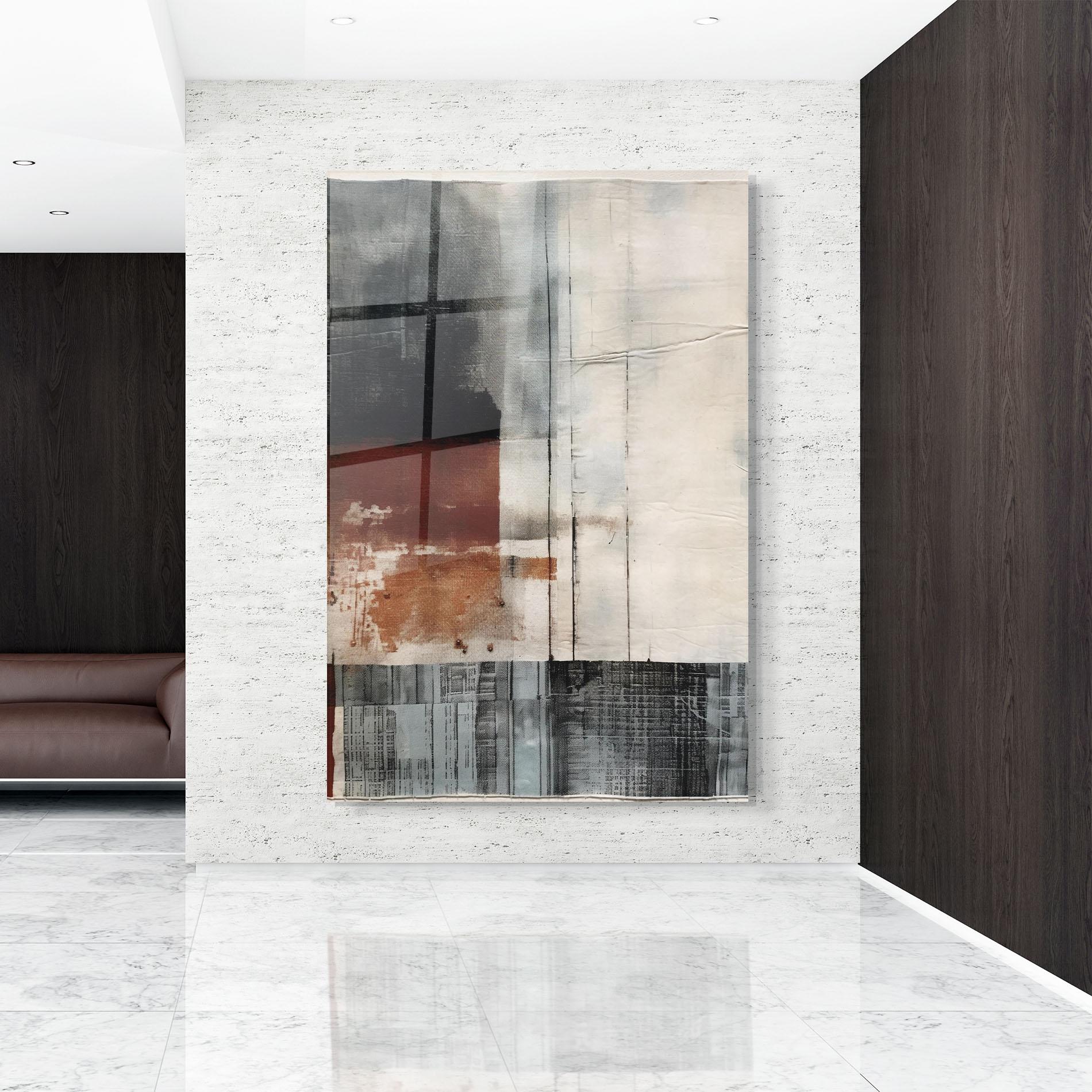 Üvegkép Abstract Painting mockup 9