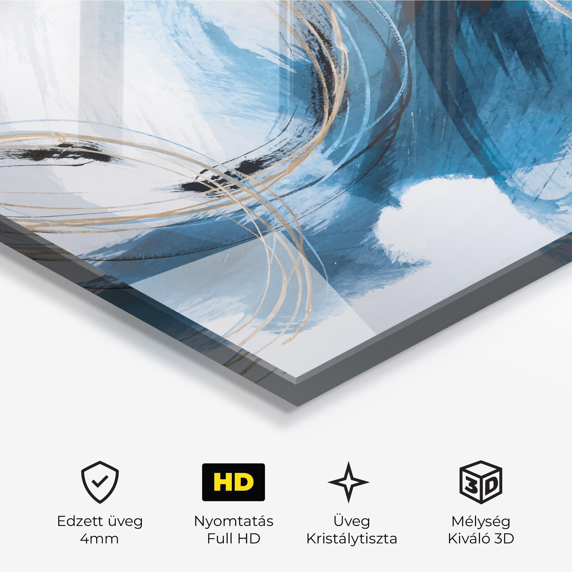 Üvegkép Beautiful Abstract Painting mockup 3