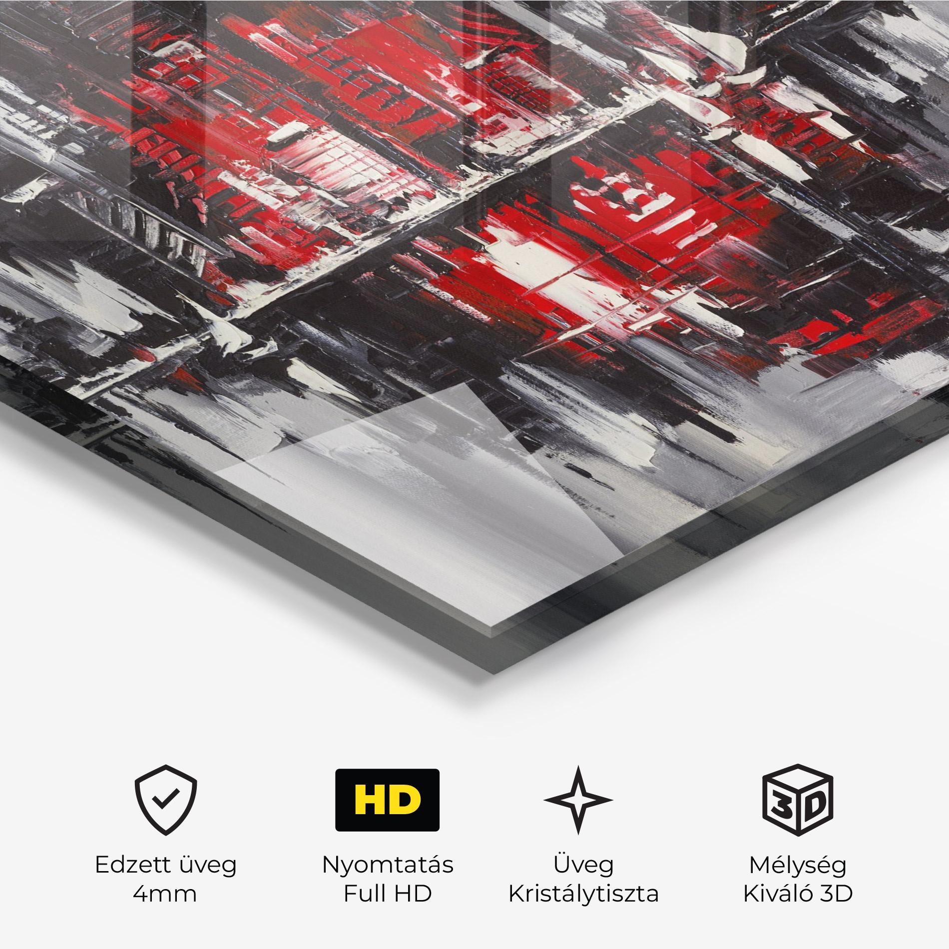 Üvegkép Cityscape mockup 3