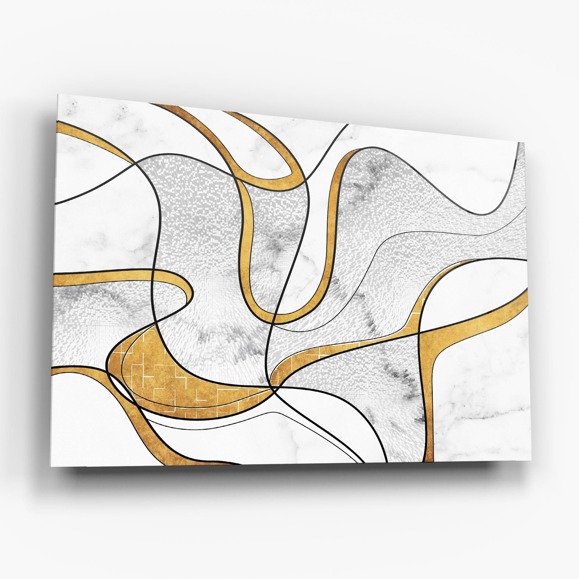 Abstract Gold Lines mockup 6