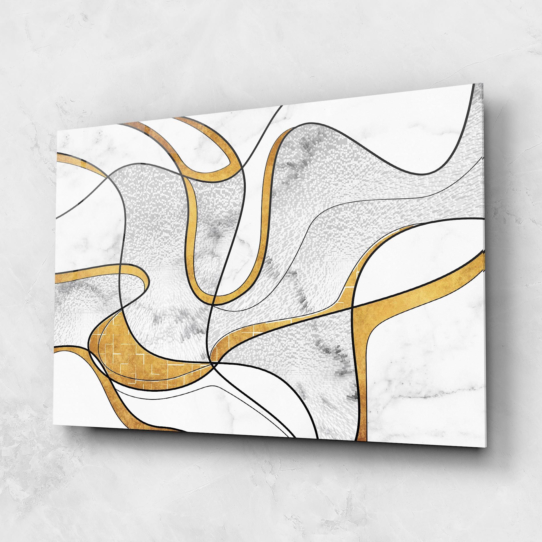 Abstract Gold Lines mockup 1