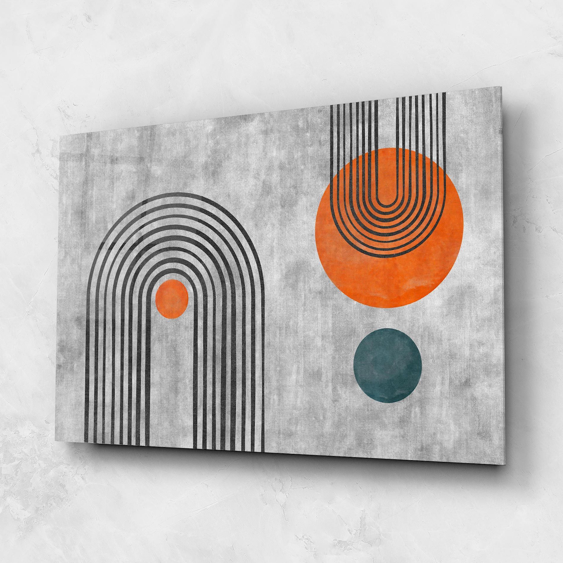 Abstract Orange Circles mockup 1