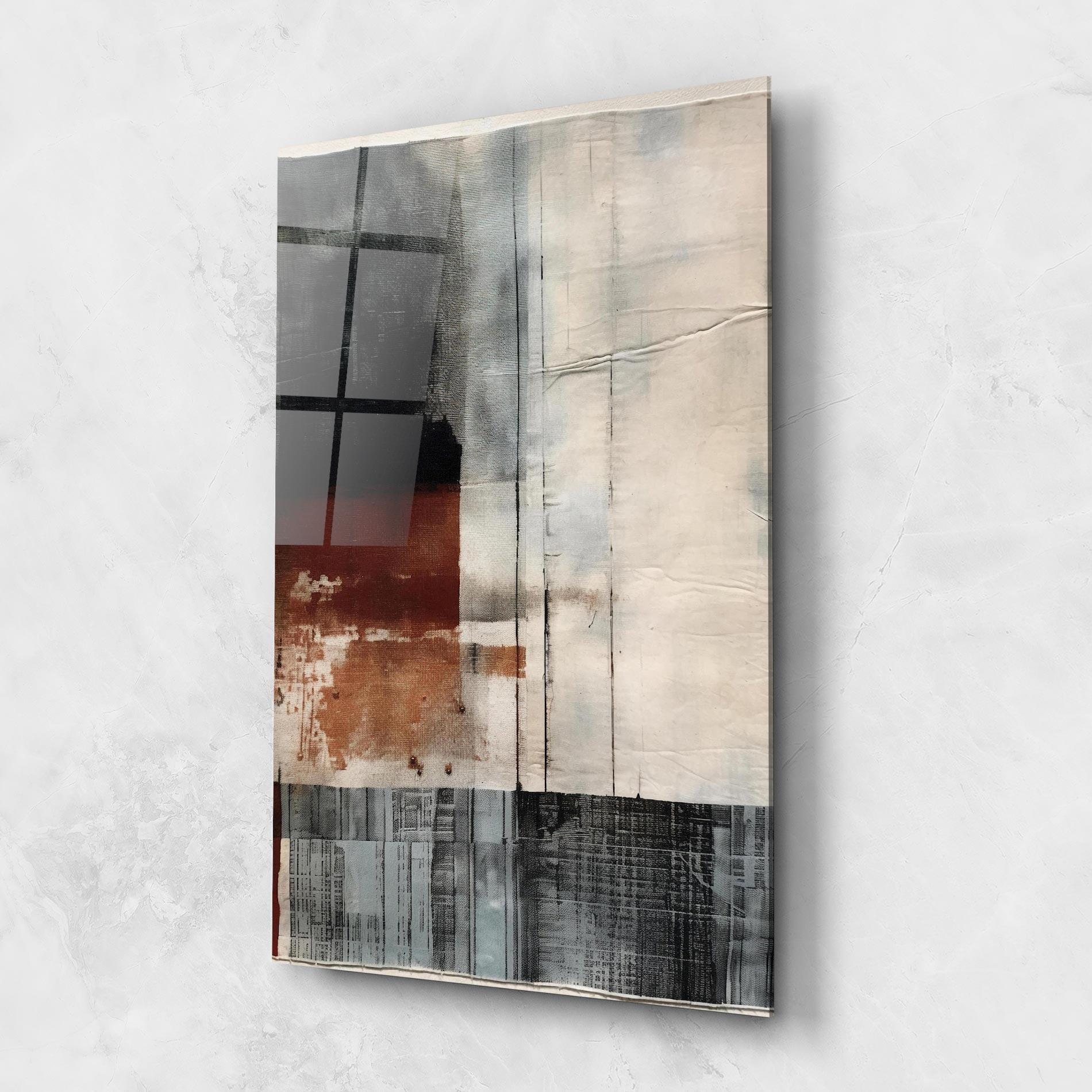 Üvegkép Abstract Painting mockup 1