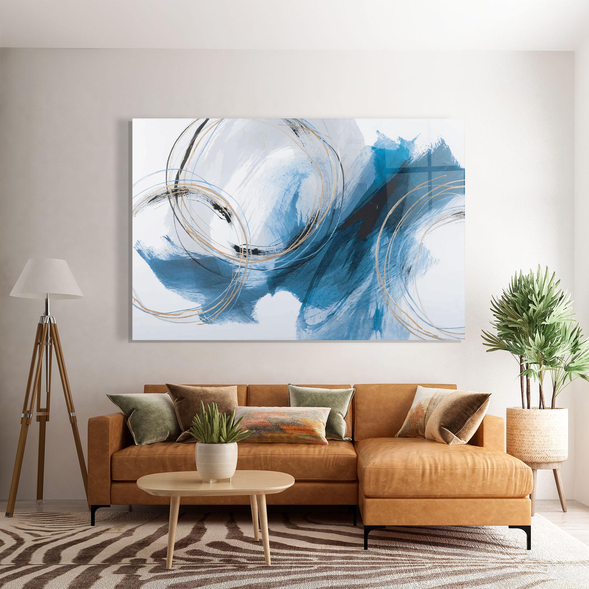 Üvegkép Beautiful Abstract Painting mockup 7