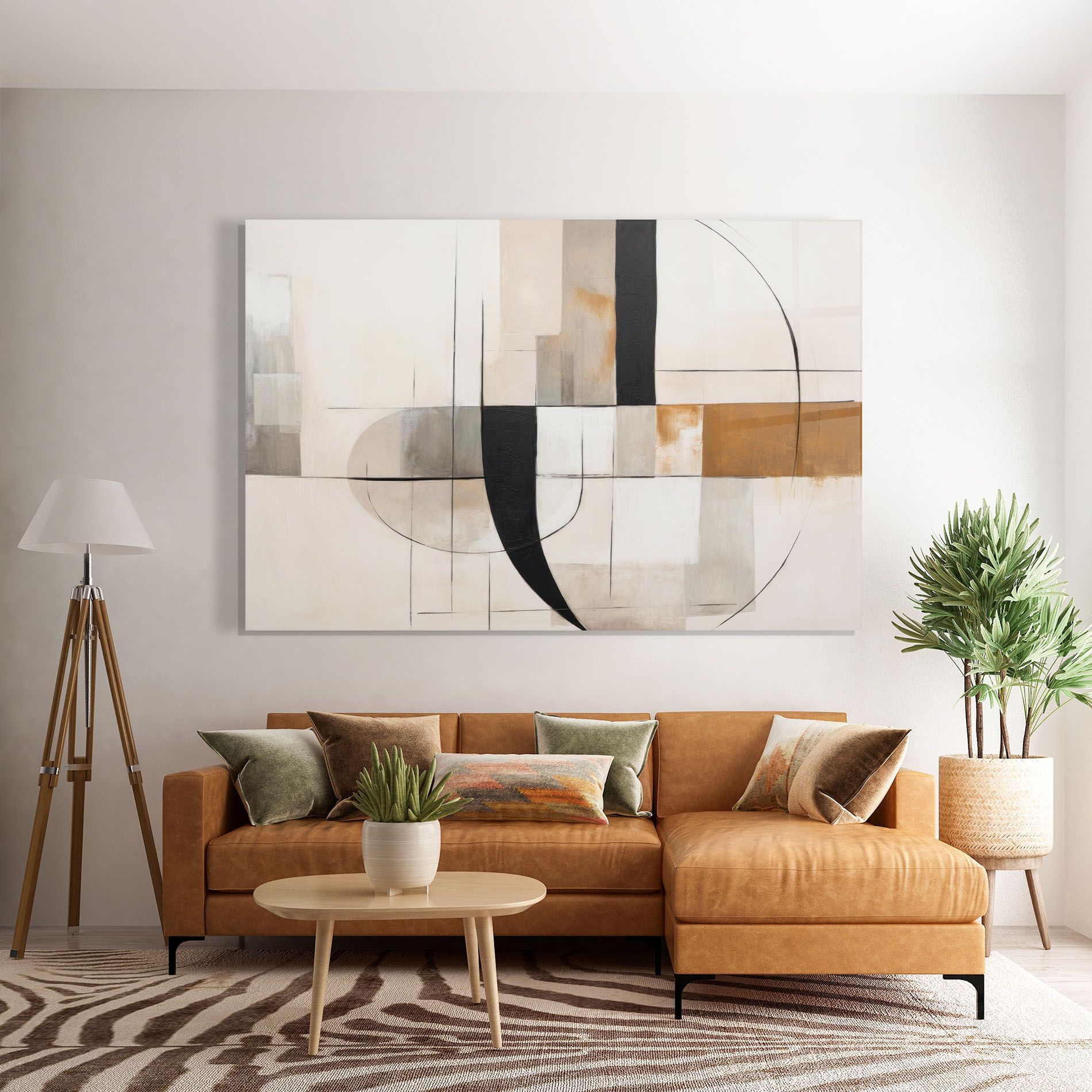 Black Abstract Lines mockup 7