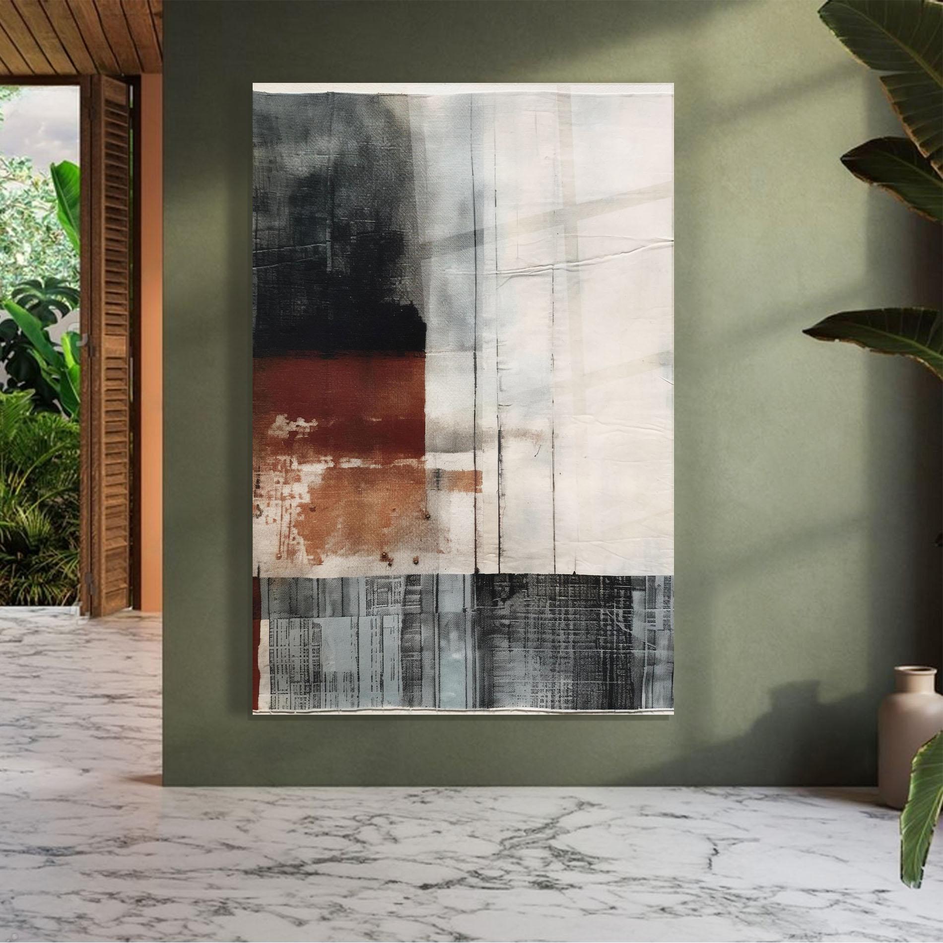 Üvegkép Abstract Painting mockup 7