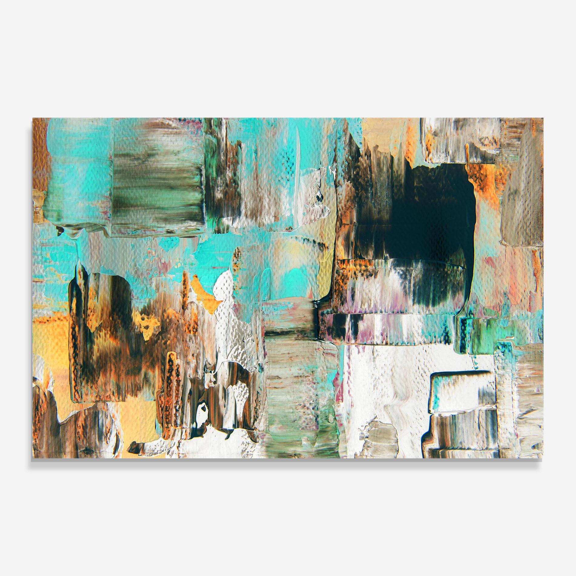 Üvegkép Acrylic Textured Paint mockup 0