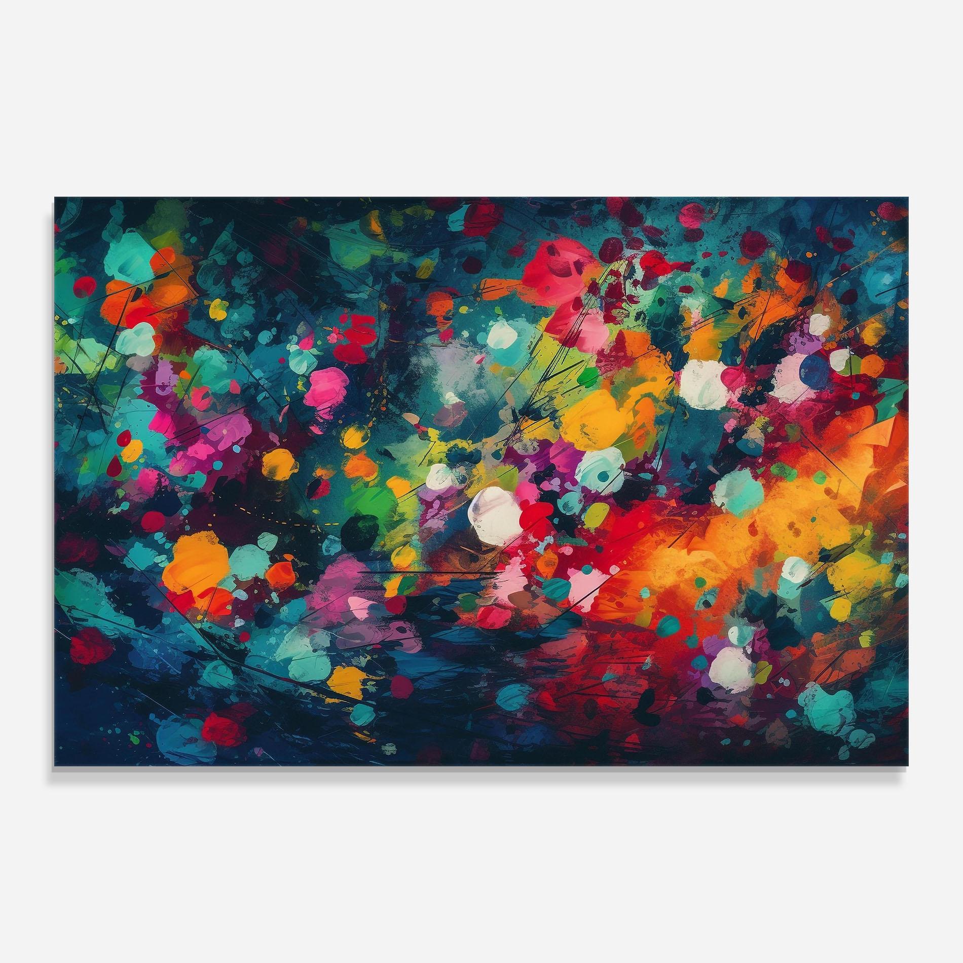 Üvegkép Colors Blue Background mockup 0