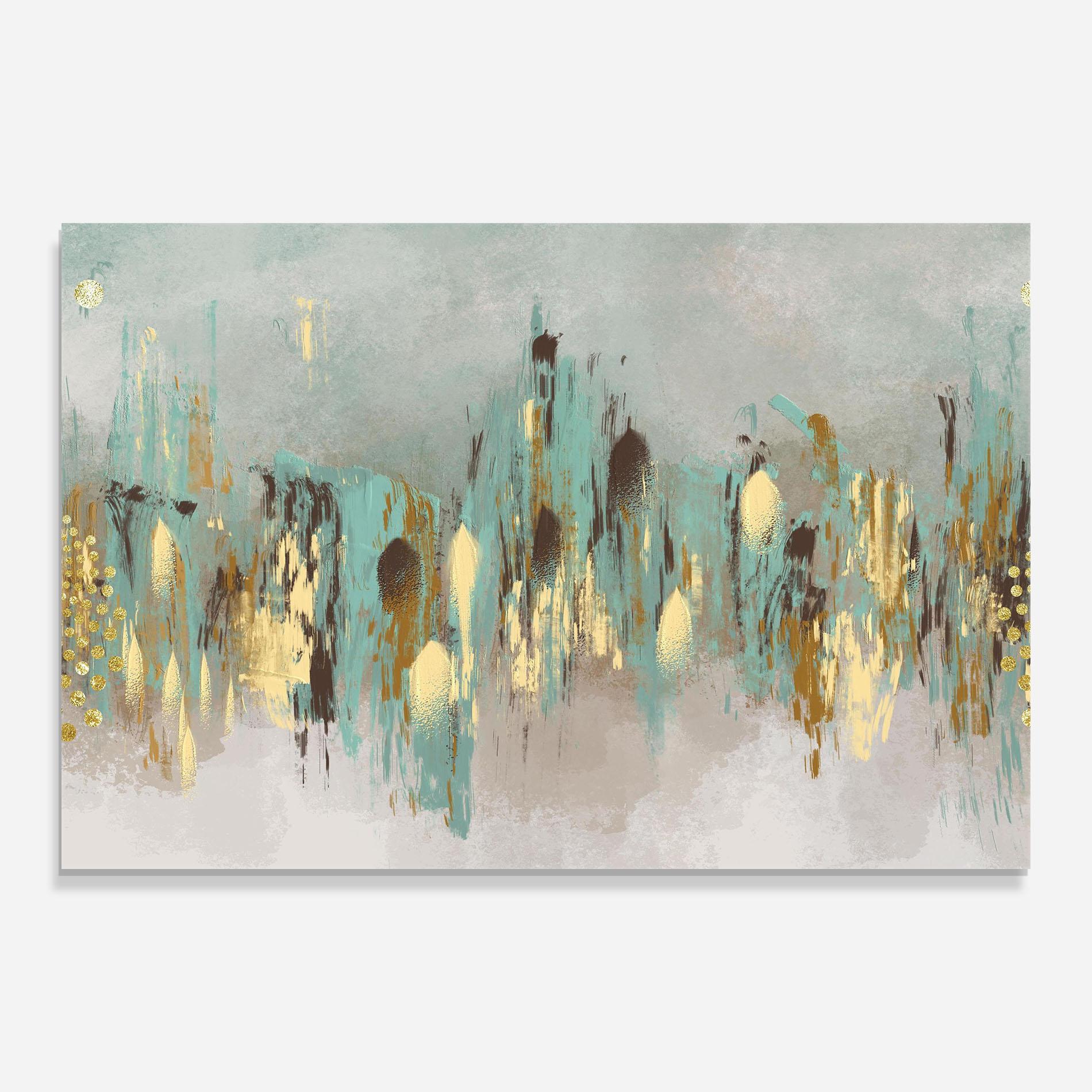 Üvegkép Gold Spiral Points mockup 0