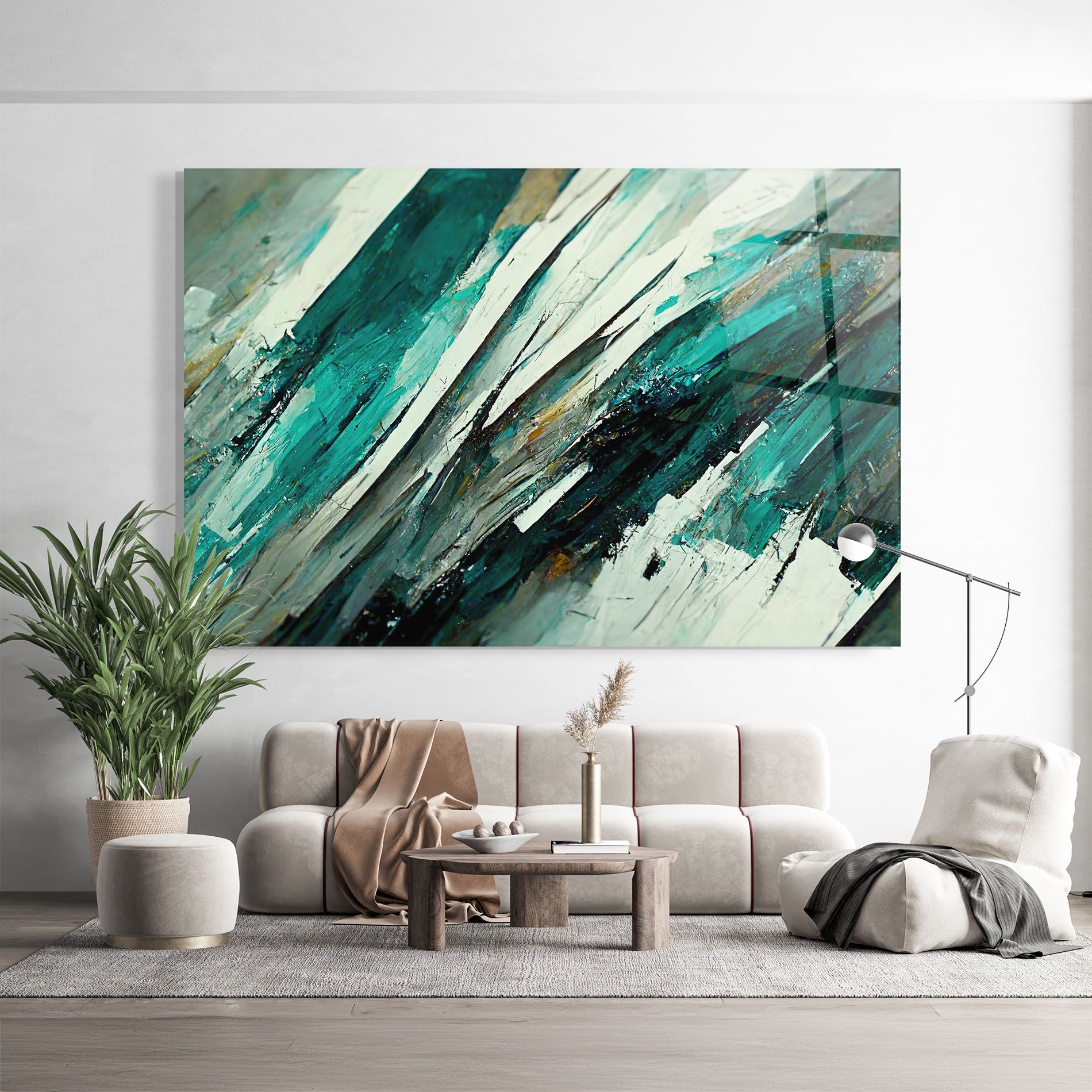 Abstract Green Artwork mockup 9