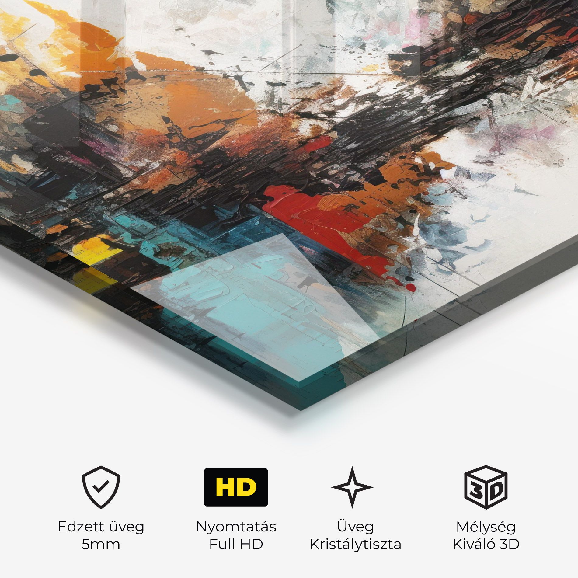 Abstract City Painting mockup 3