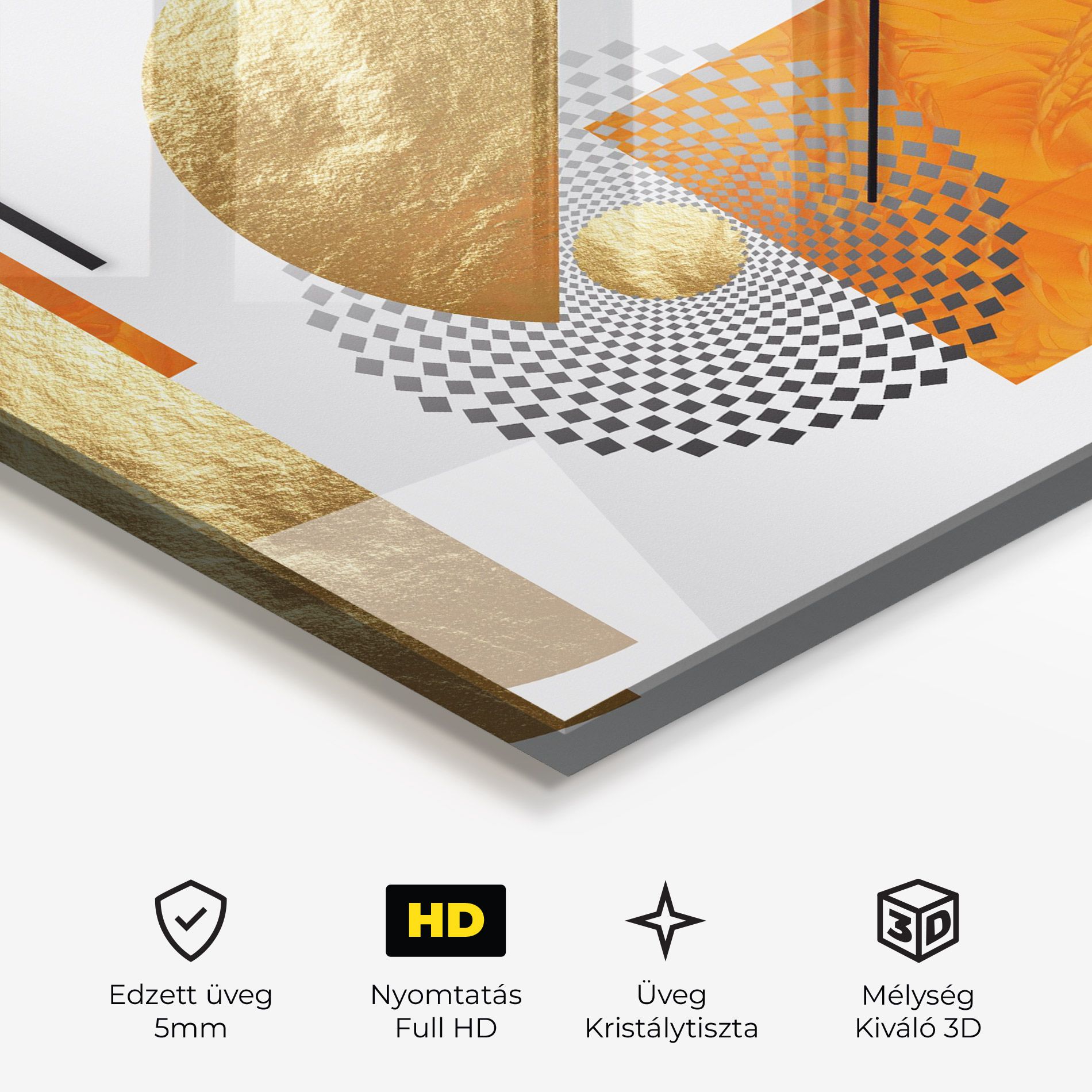 Beautiful Gold Shapes mockup 3