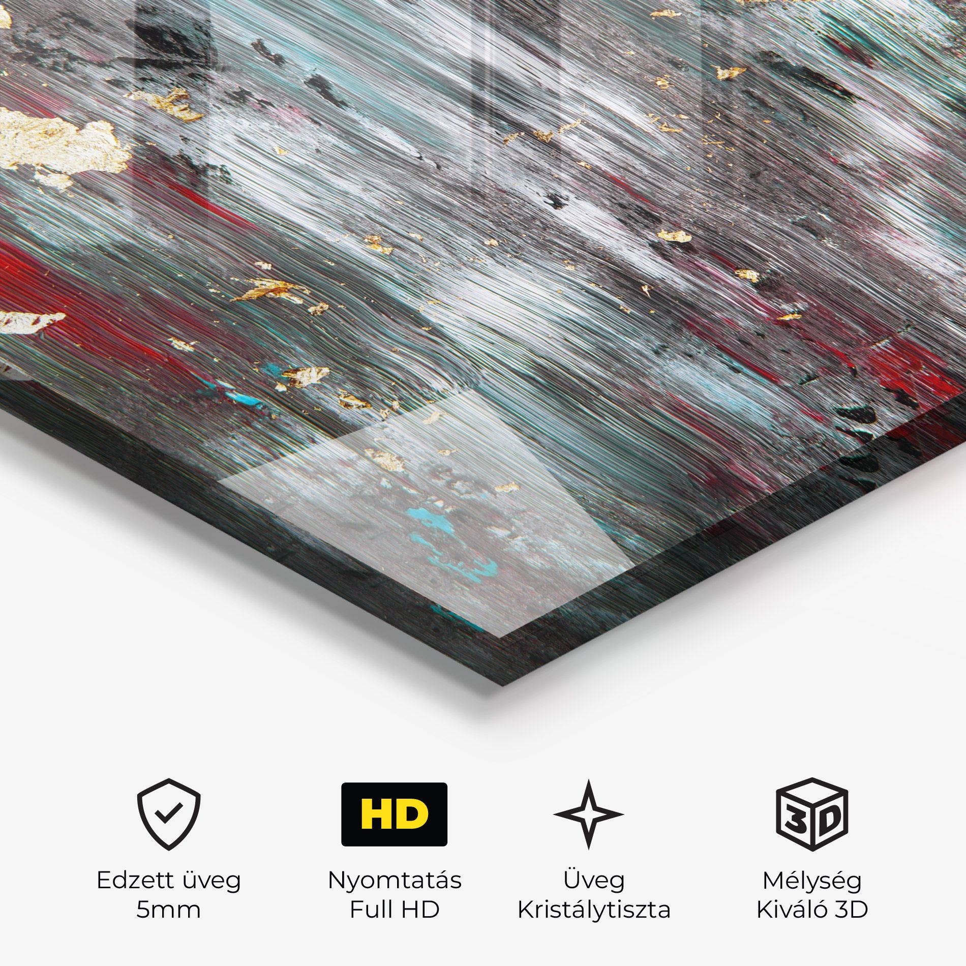 Grey With Red Painting mockup 3