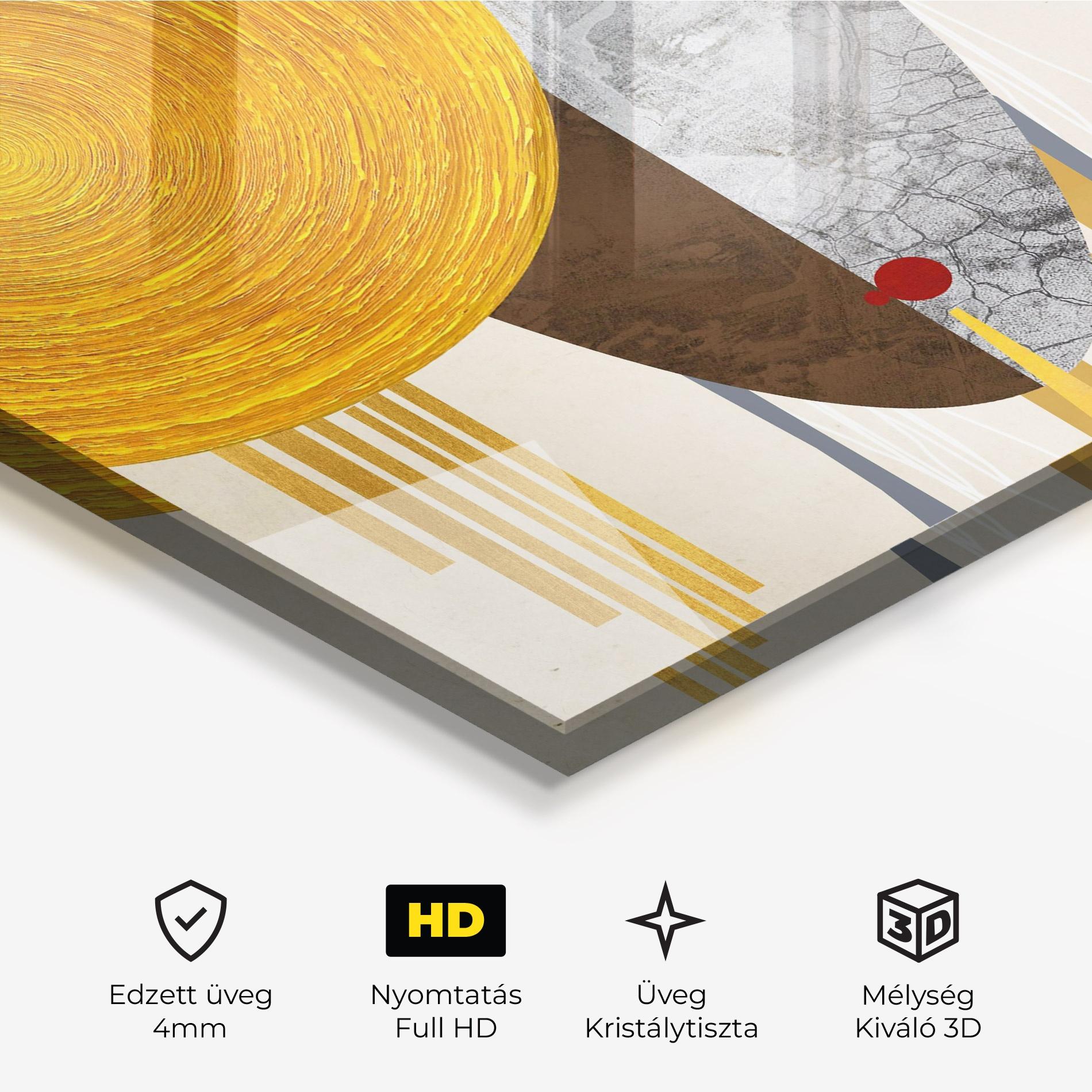 Üvegkép Abstract Grey Face 1 mockup 3
