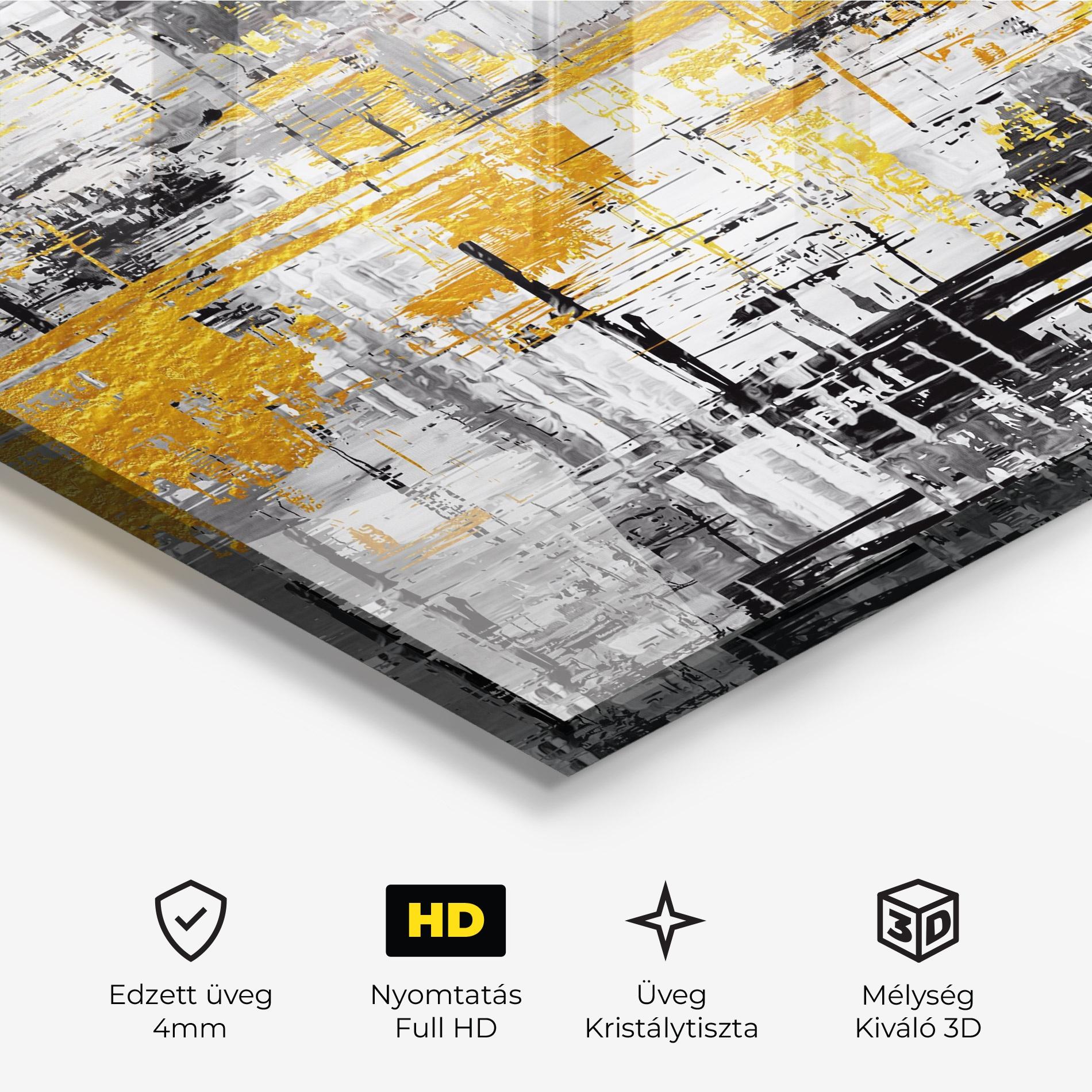 Üvegkép Abstract Mix Color mockup 3