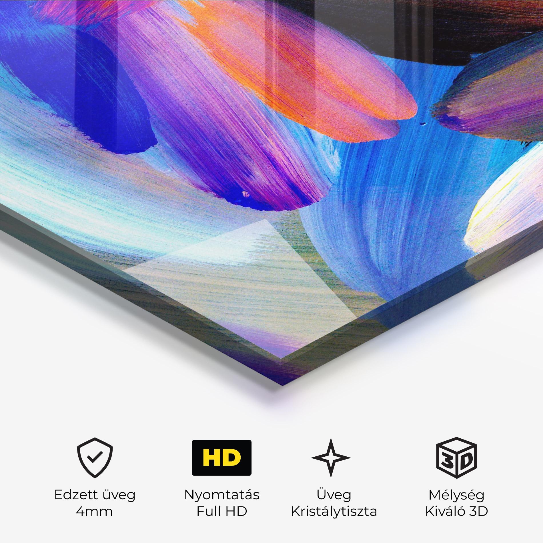 Üvegkép Colorful Abstract mockup 3