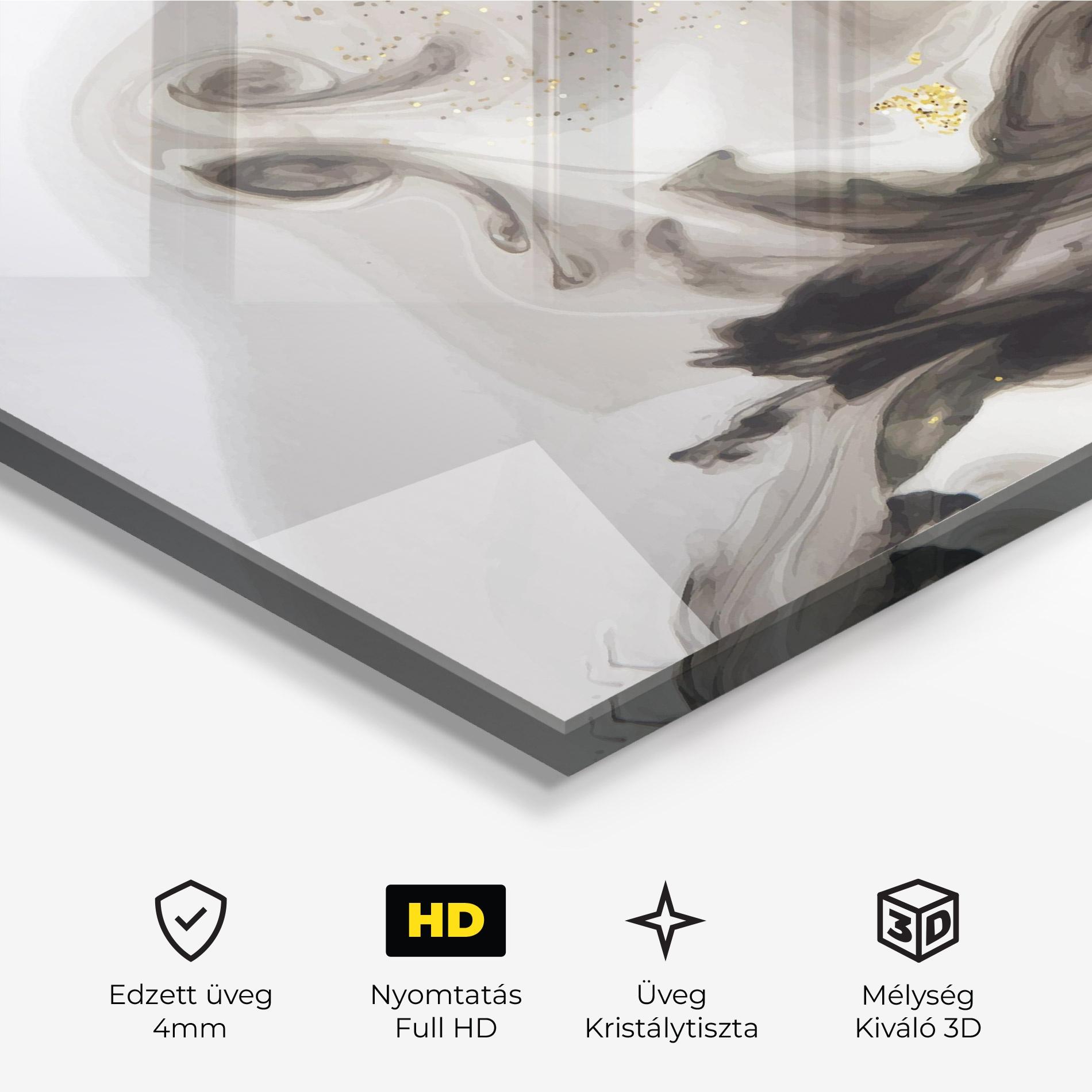 Üvegkép Gold Glitter Watercolor mockup 3