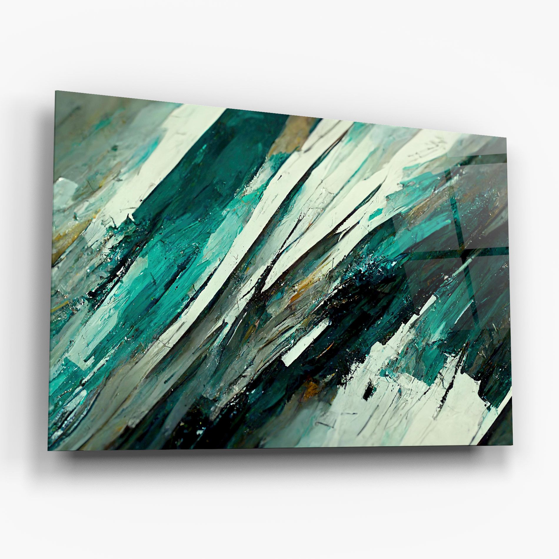 Abstract Green Artwork mockup 6