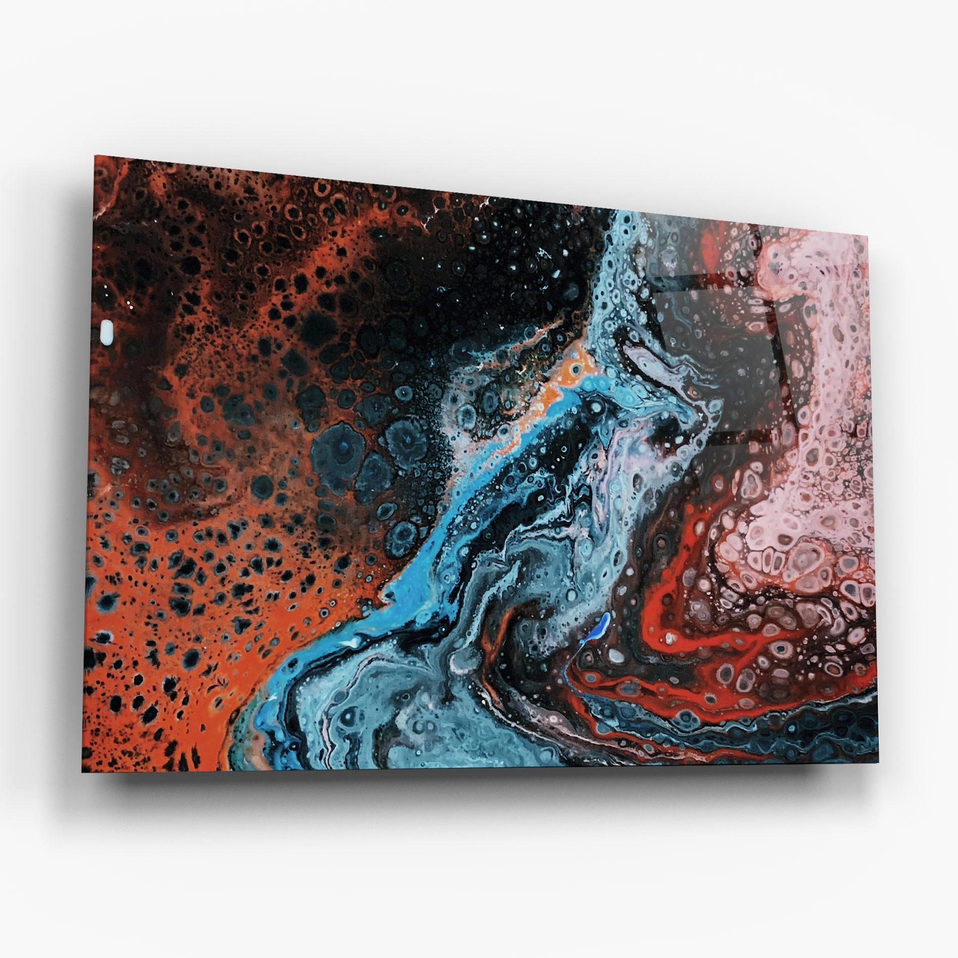 Üvegkép Abstract Turqoise Colors mockup 6