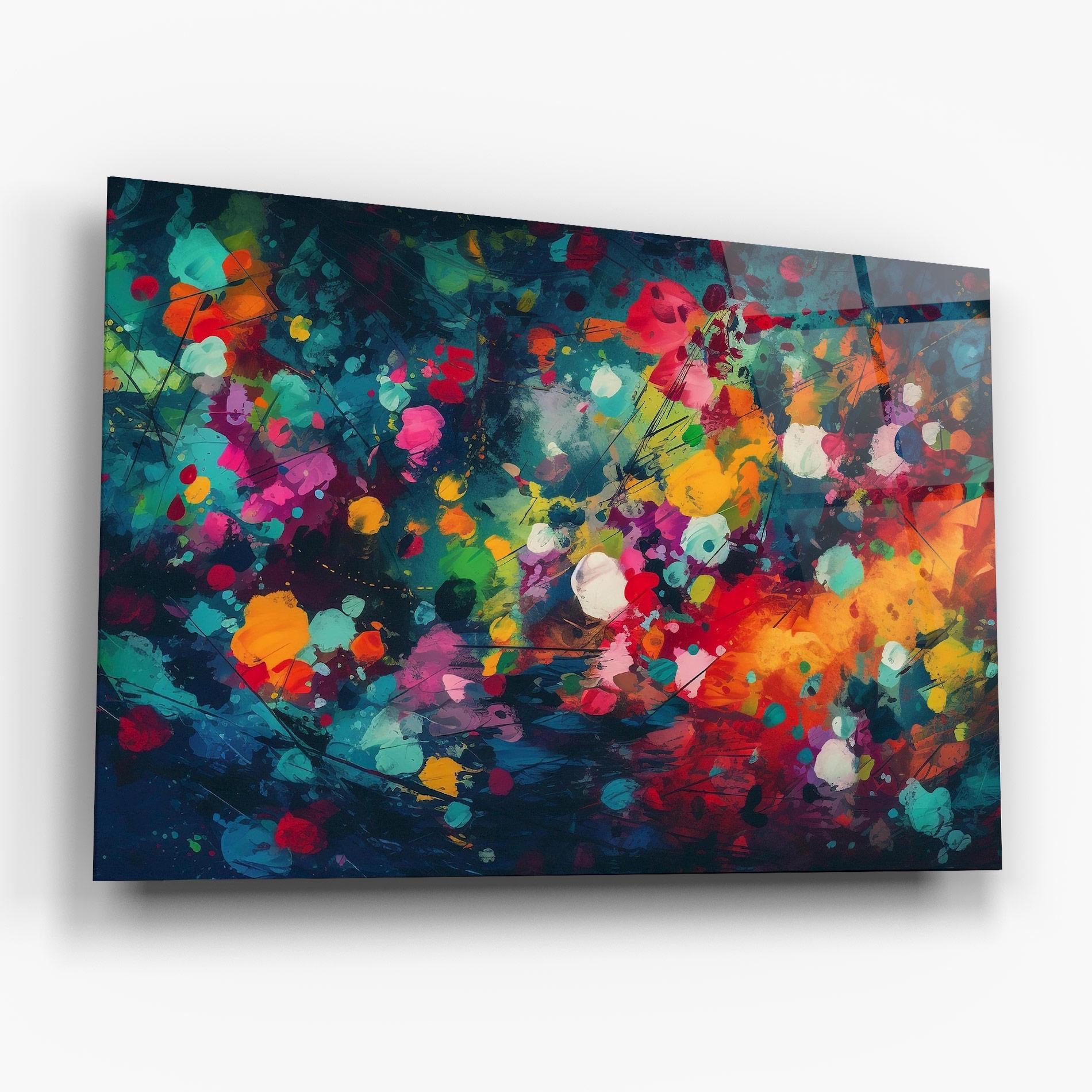 Üvegkép Colors Blue Background mockup 6