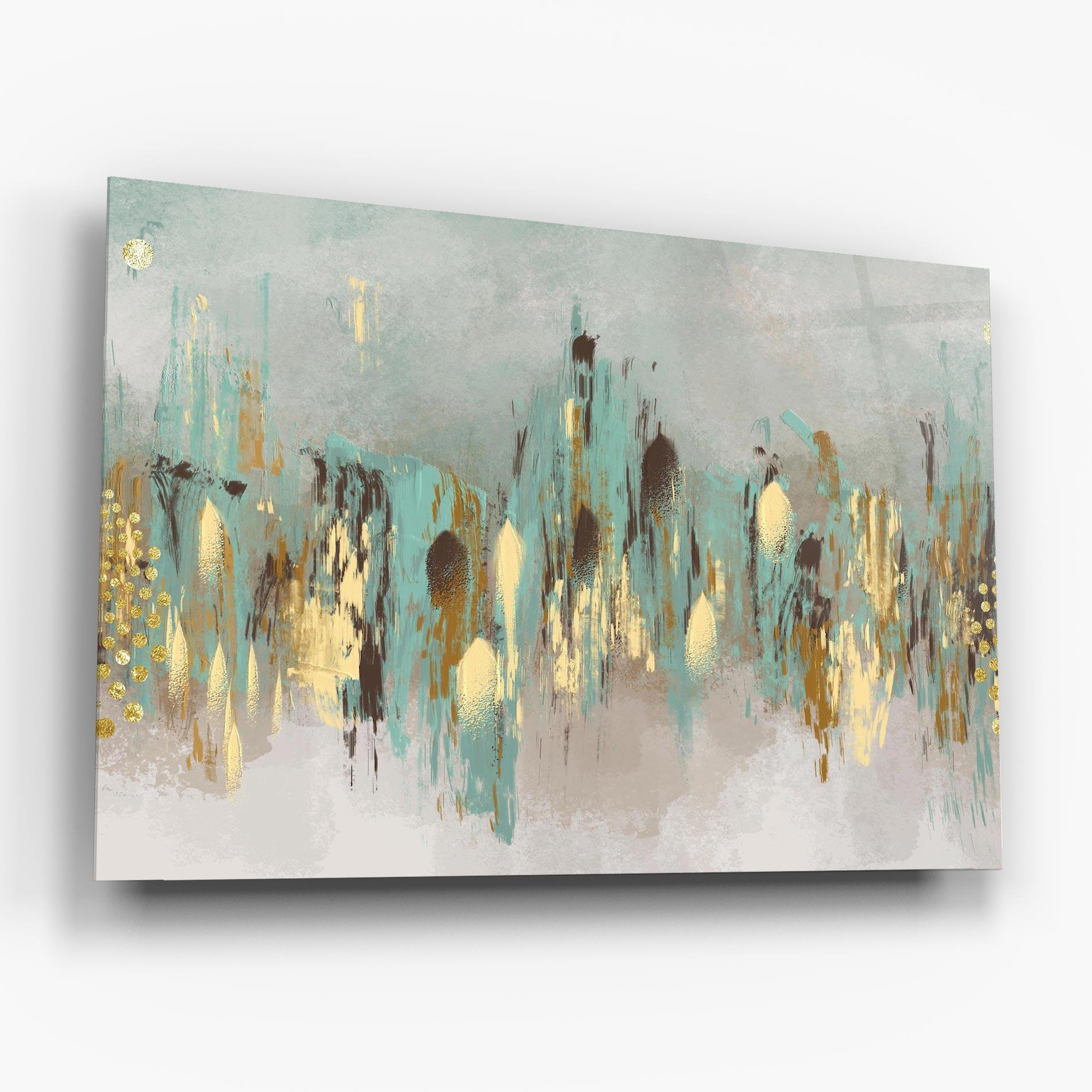 Üvegkép Gold Spiral Points mockup 6