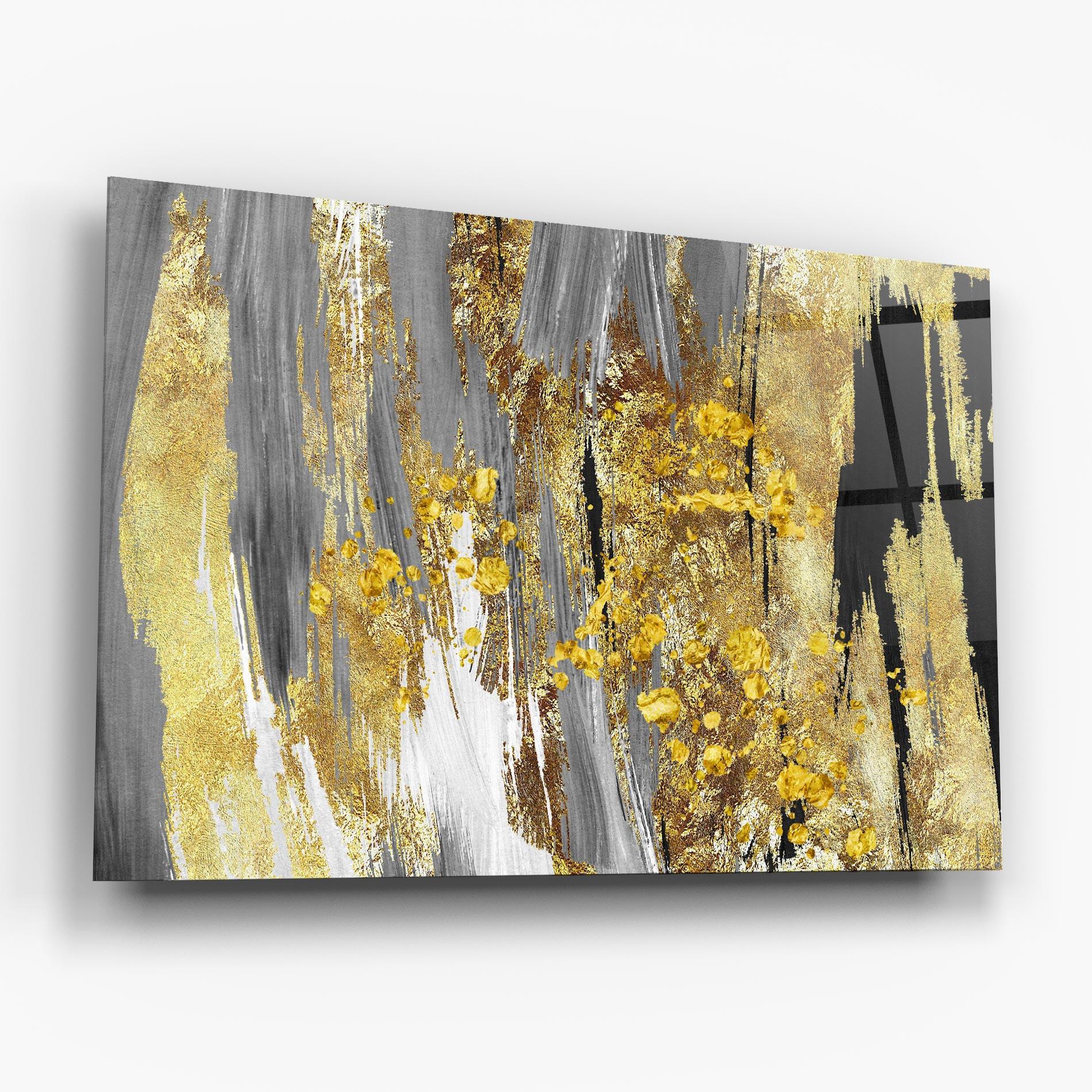 Üvegkép Golden Grfey Lines mockup 6